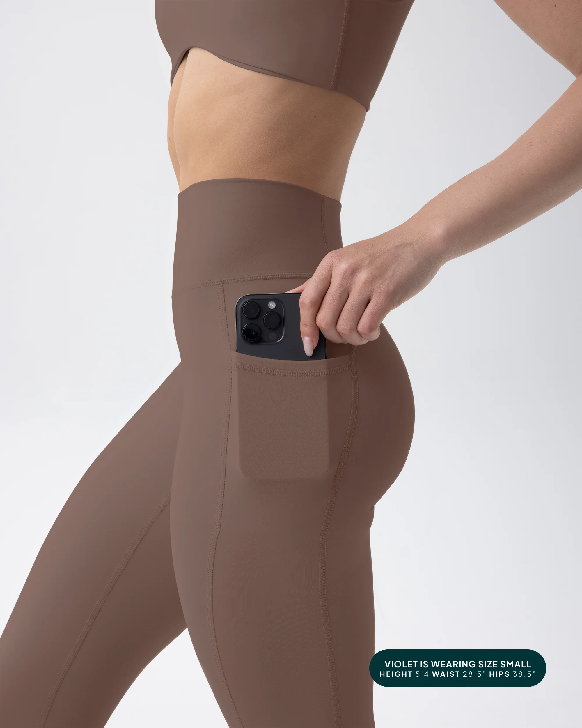 High-Waisted Butt Lifting Full-Length Leggings with Pockets - Image 14