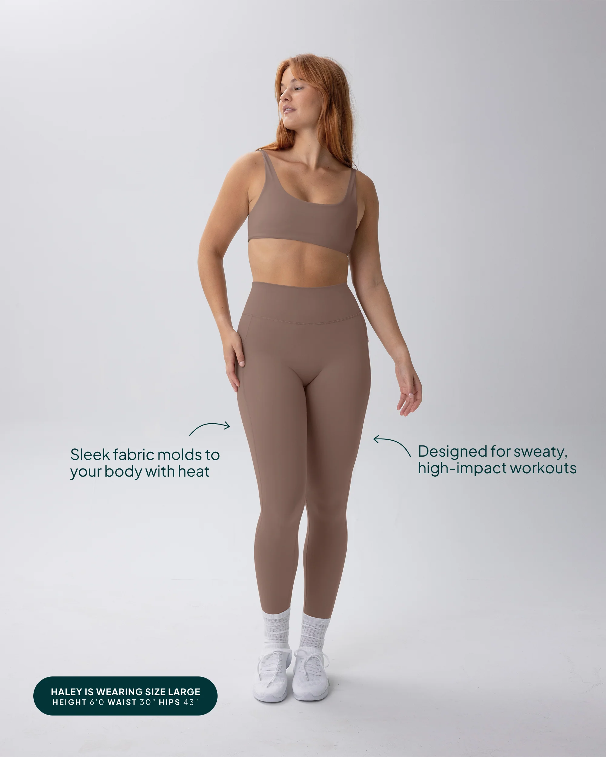 High-Waisted Butt Lifting Full-Length Leggings with Pockets - Image 17