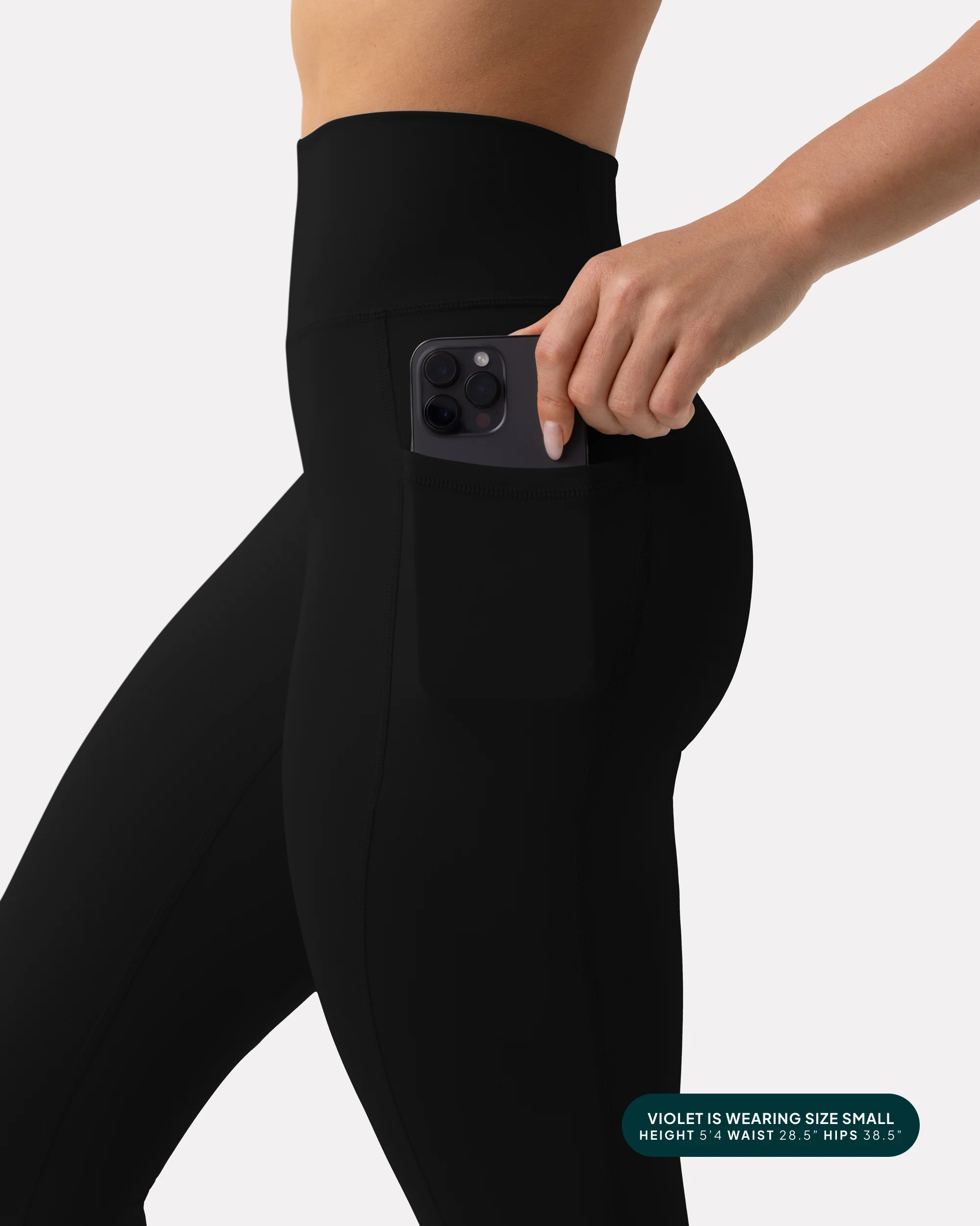 High-Waisted Butt Lifting Full-Length Leggings with Pockets - Image 20