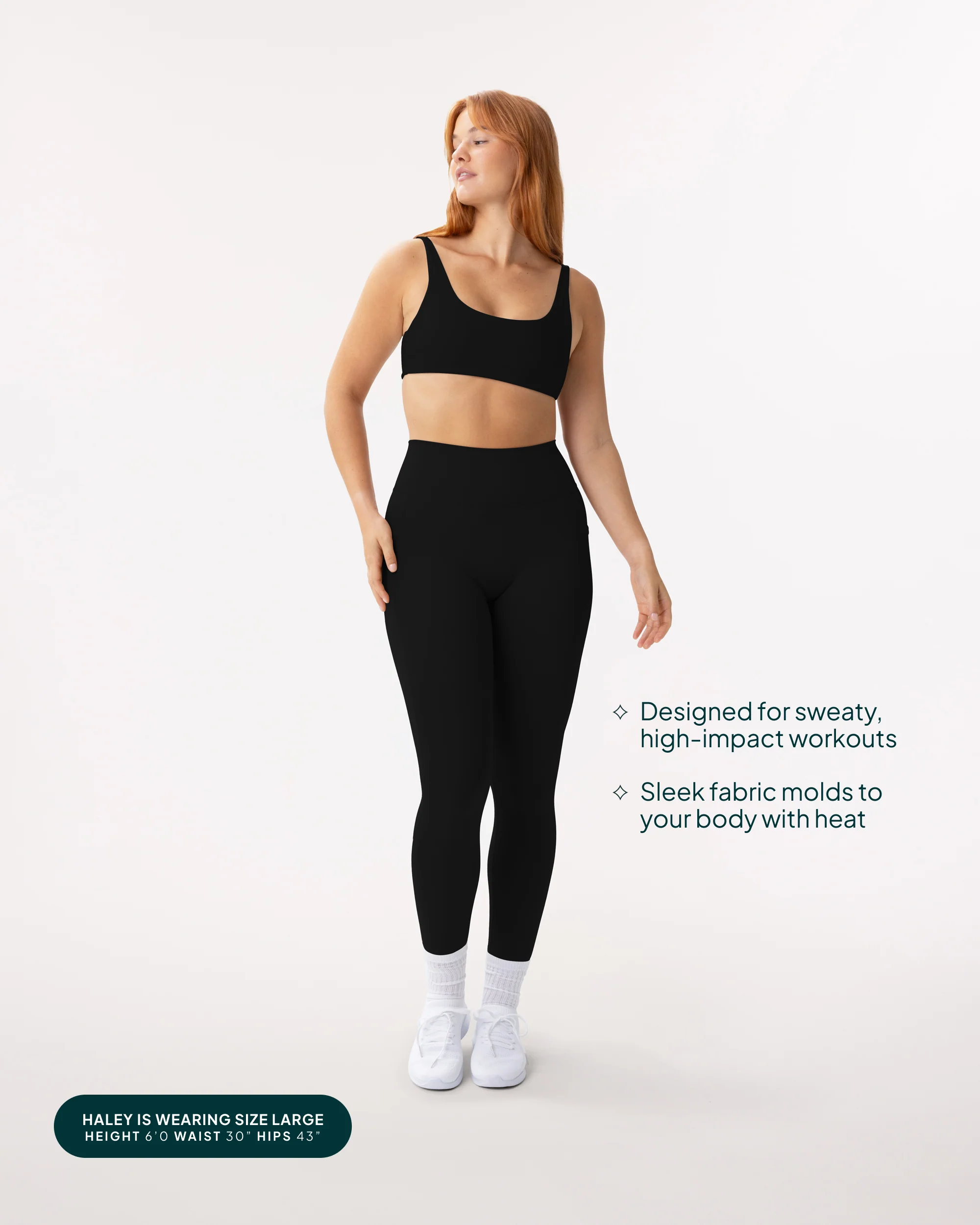 High-Waisted Butt Lifting Full-Length Leggings with Pockets - Image 23