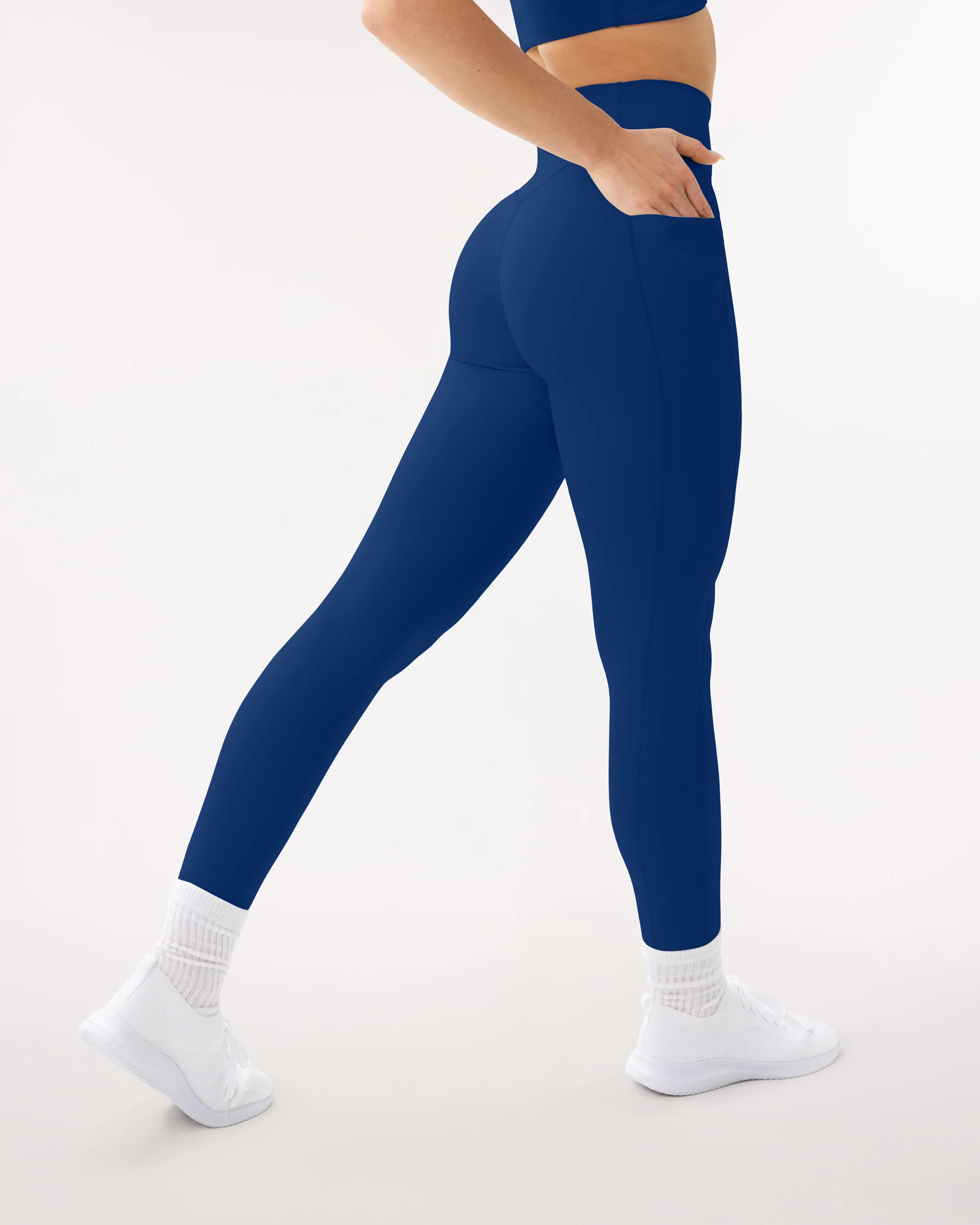 High-Waisted Butt Lifting Full-Length Leggings with Pockets - Image 25