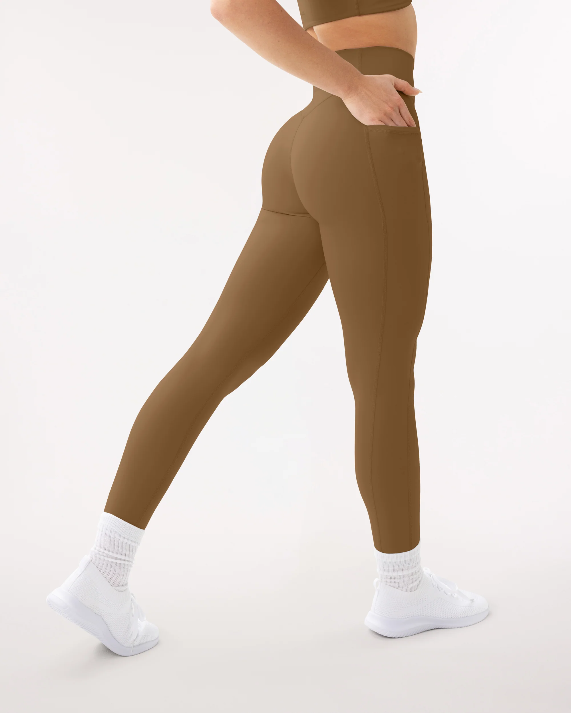 High-Waisted Butt Lifting Full-Length Leggings with Pockets - Image 43