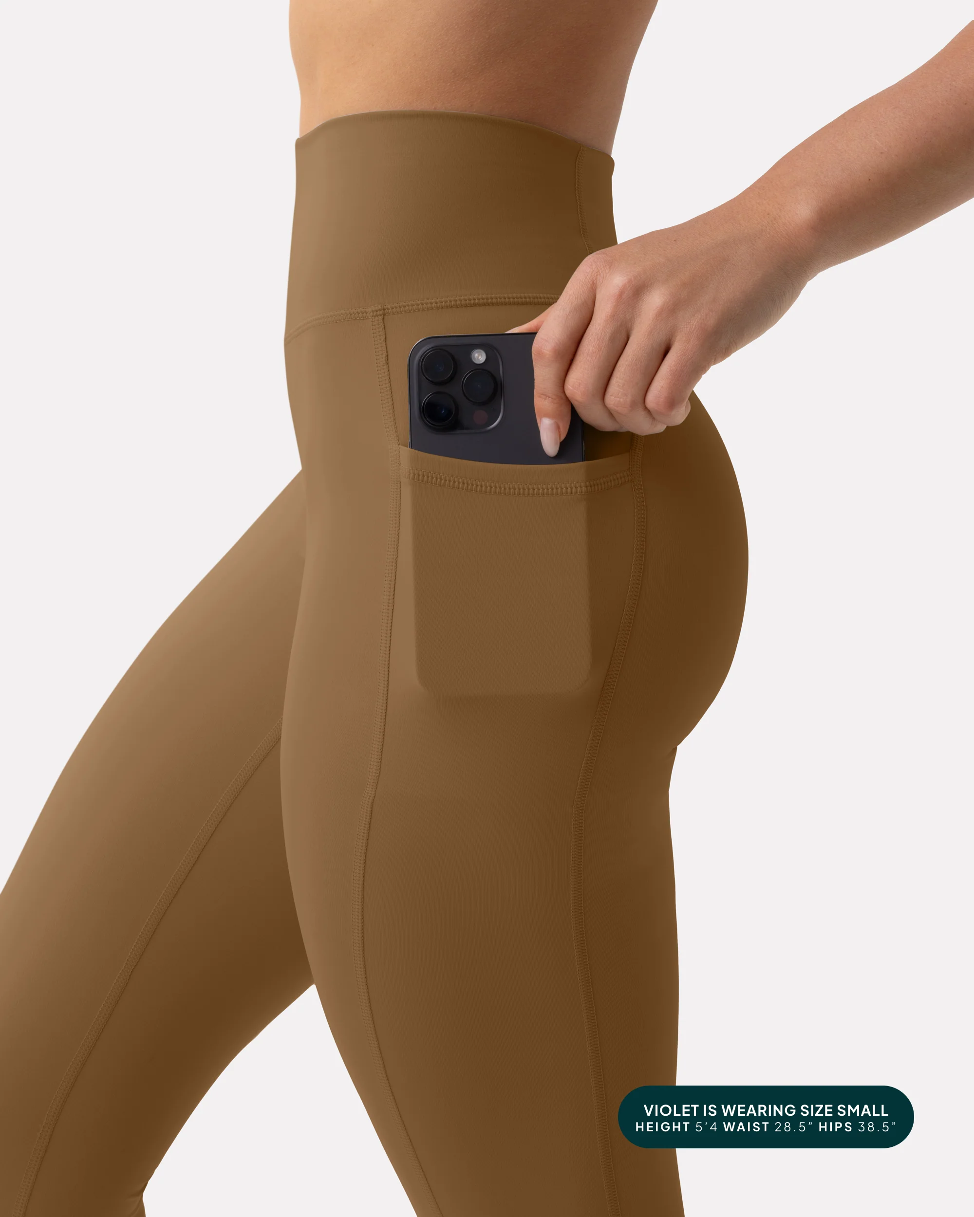 High-Waisted Butt Lifting Full-Length Leggings with Pockets - Image 44