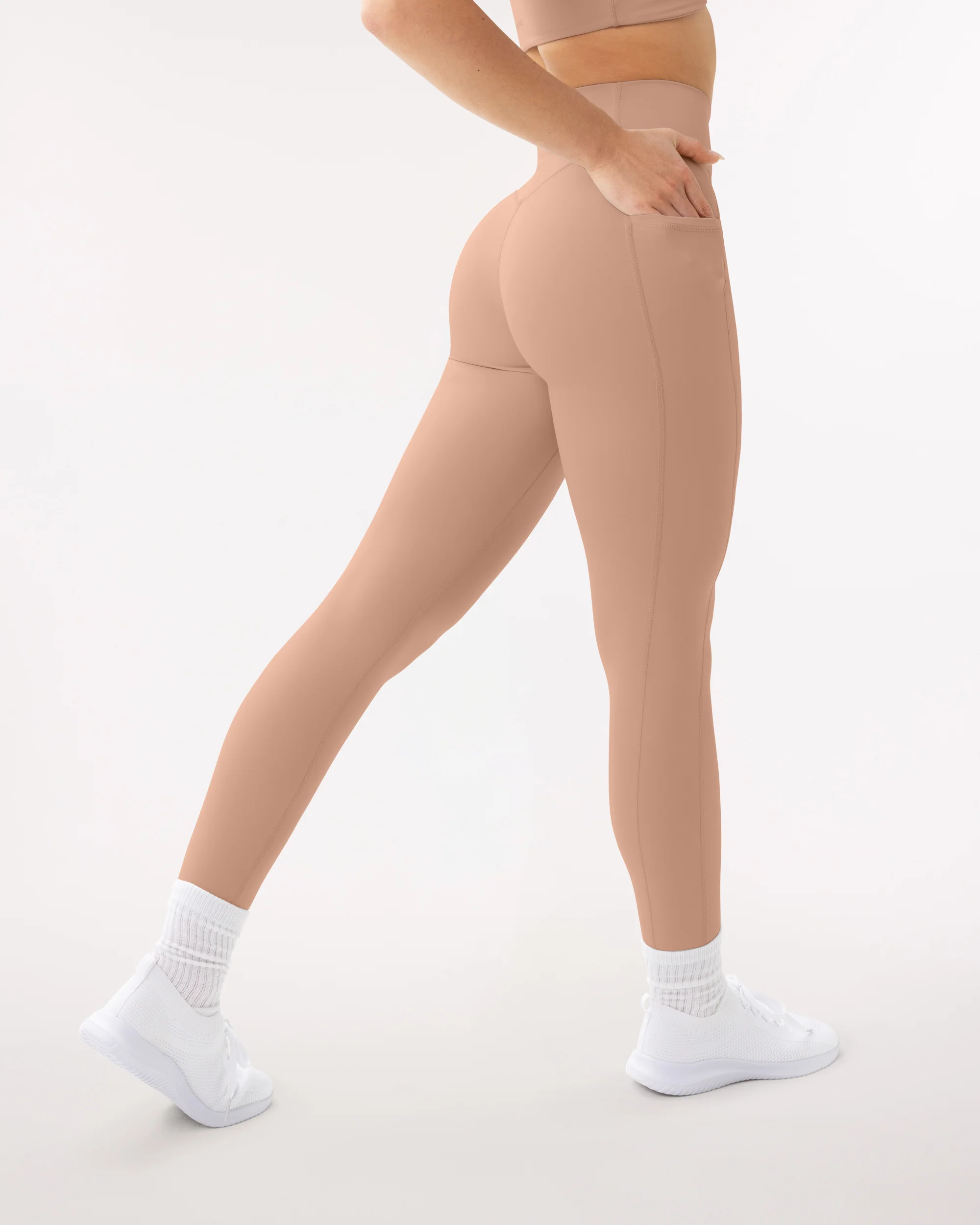 High-Waisted Butt Lifting Full-Length Leggings with Pockets - Image 55