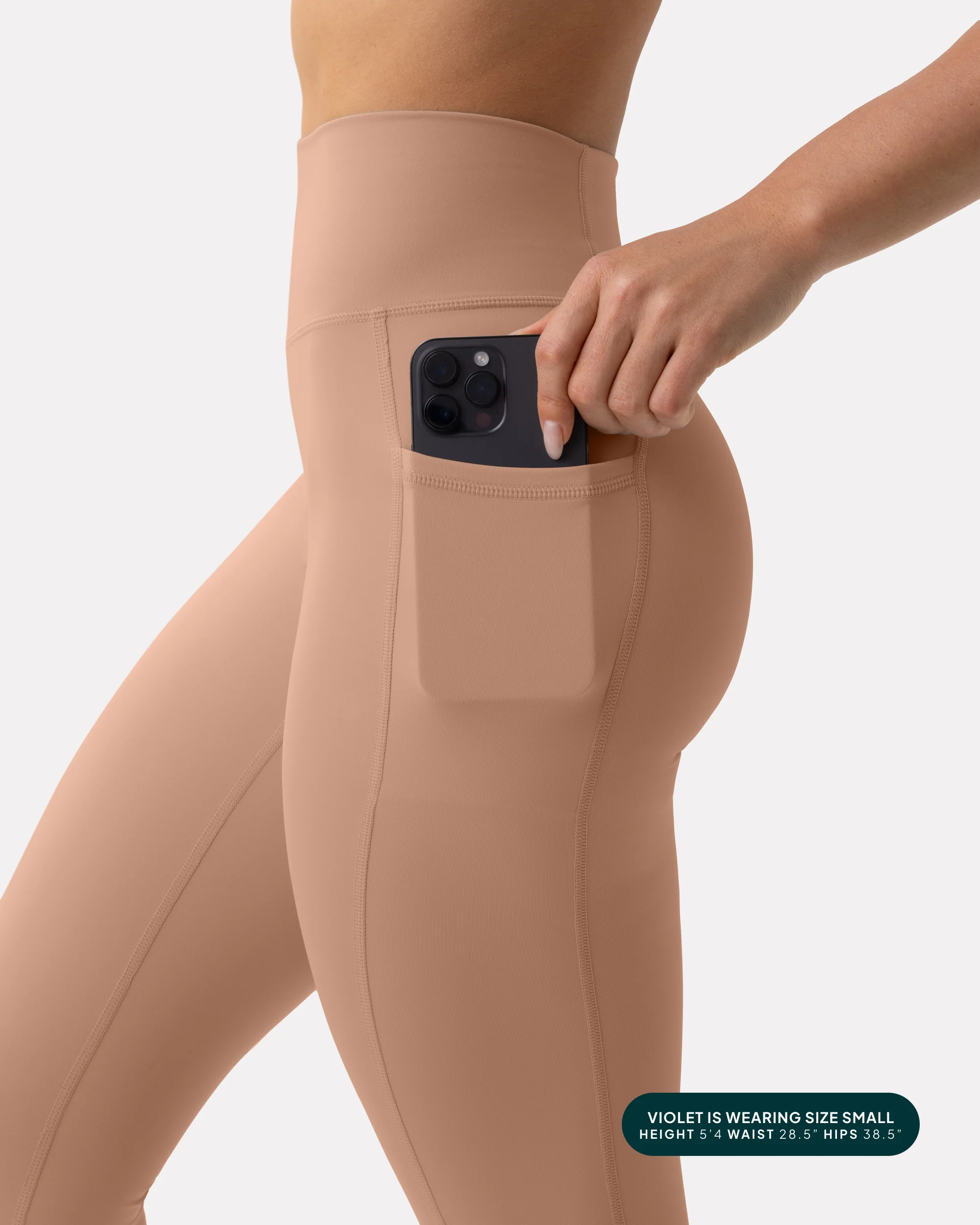 High-Waisted Butt Lifting Full-Length Leggings with Pockets - Image 56