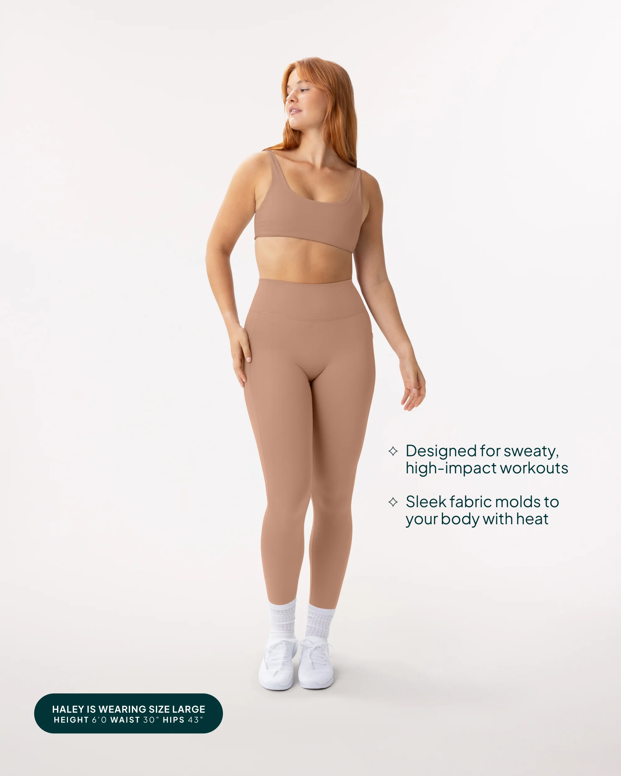 High-Waisted Butt Lifting Full-Length Leggings with Pockets - Image 59