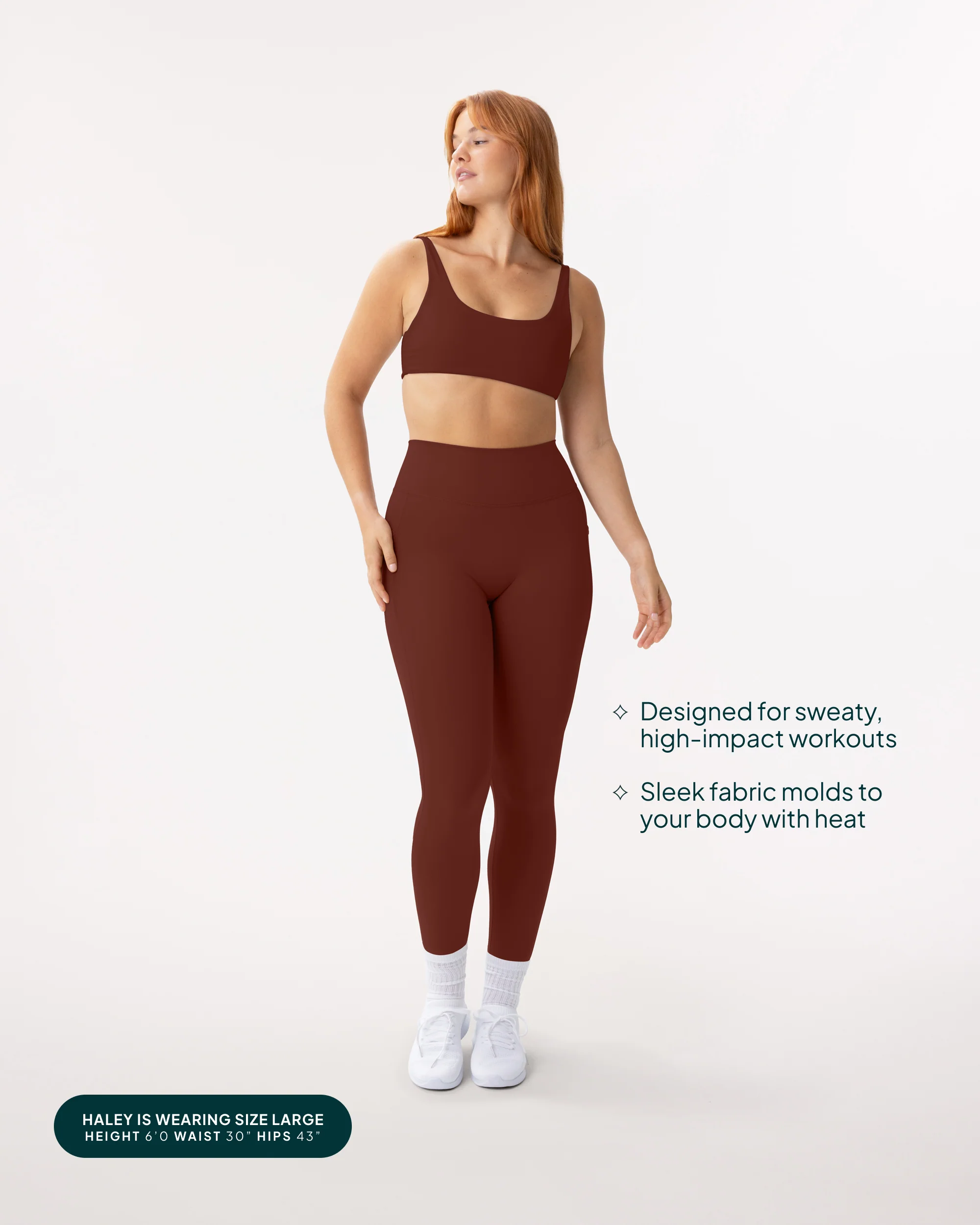High-Waisted Butt Lifting Full-Length Leggings with Pockets - Image 65