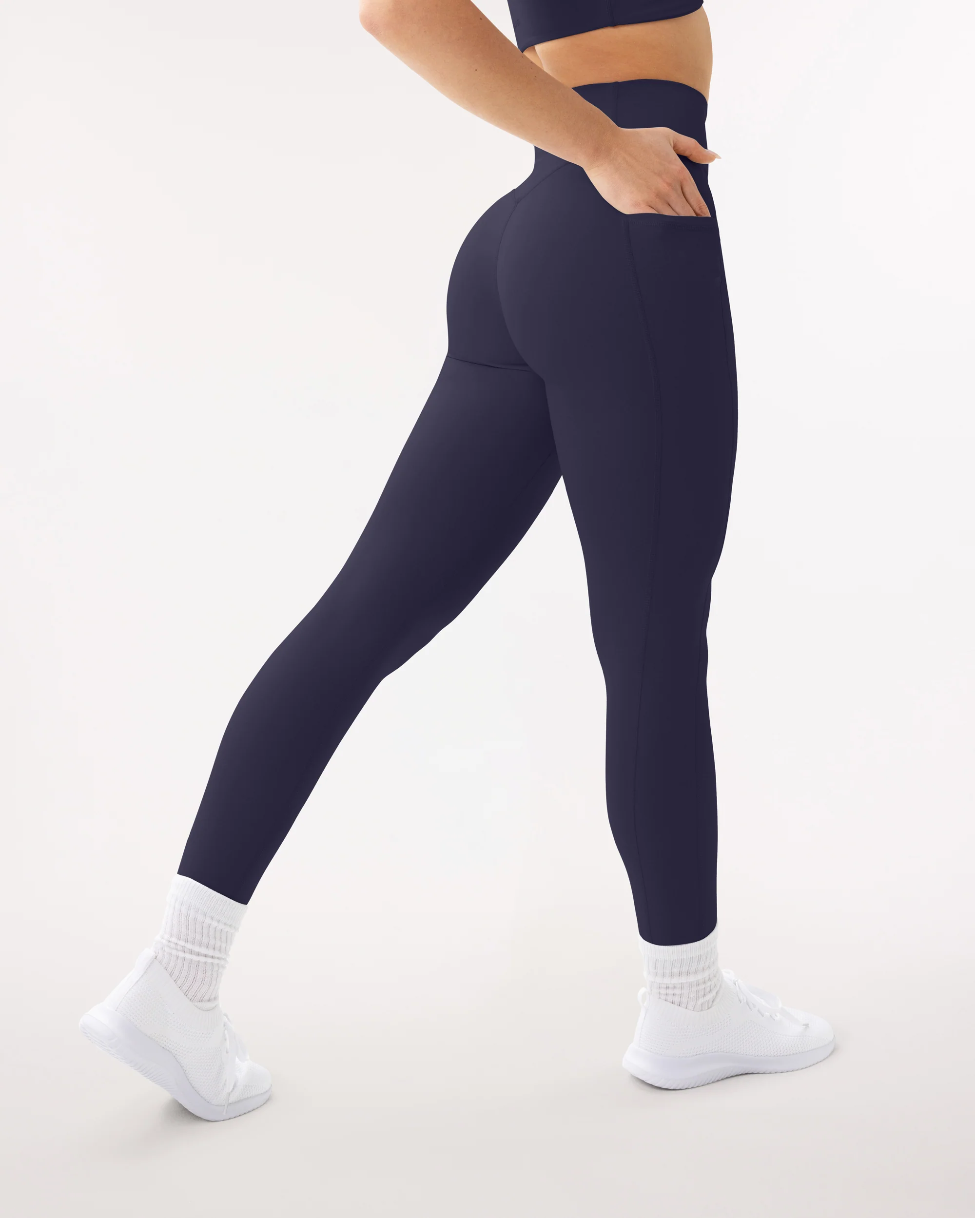 High-Waisted Butt Lifting Full-Length Leggings with Pockets - Image 7