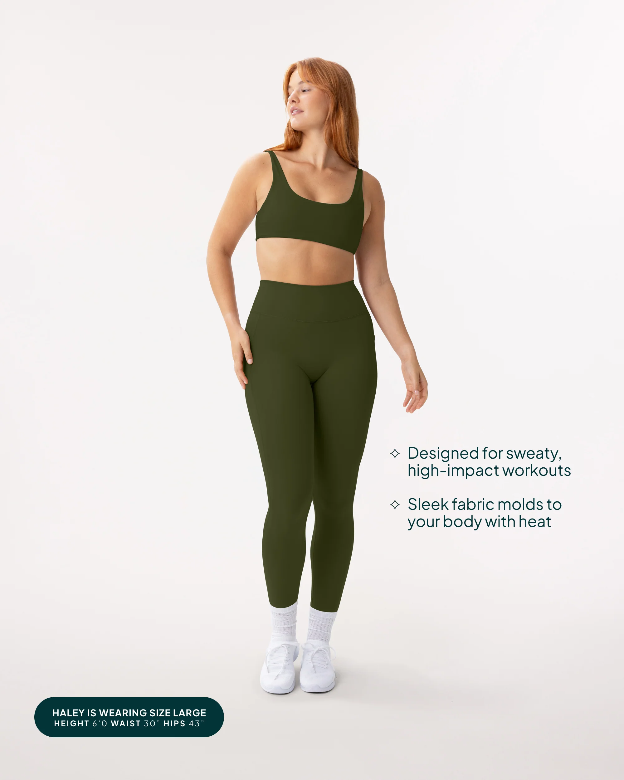 High-Waisted Butt Lifting Full-Length Leggings with Pockets - Image 71