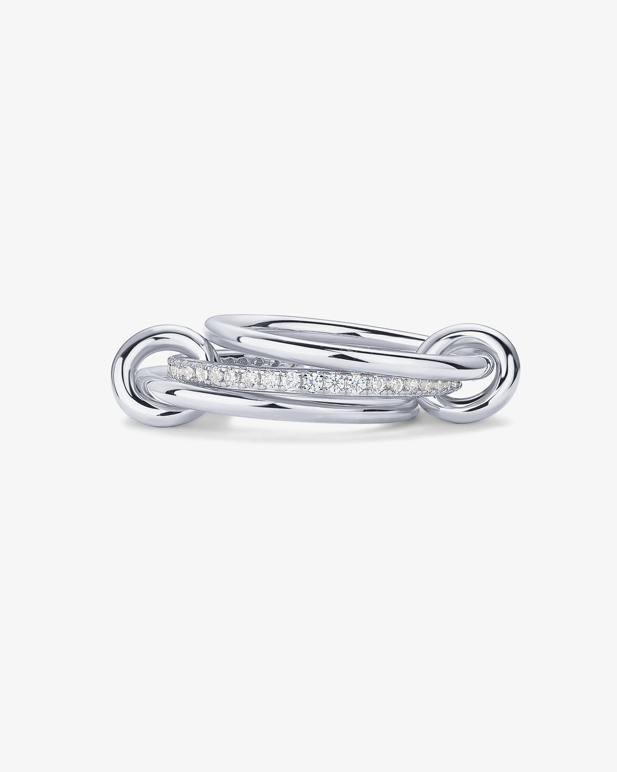 Interlocked Stack-and-Shine Statement Ring - Image 5