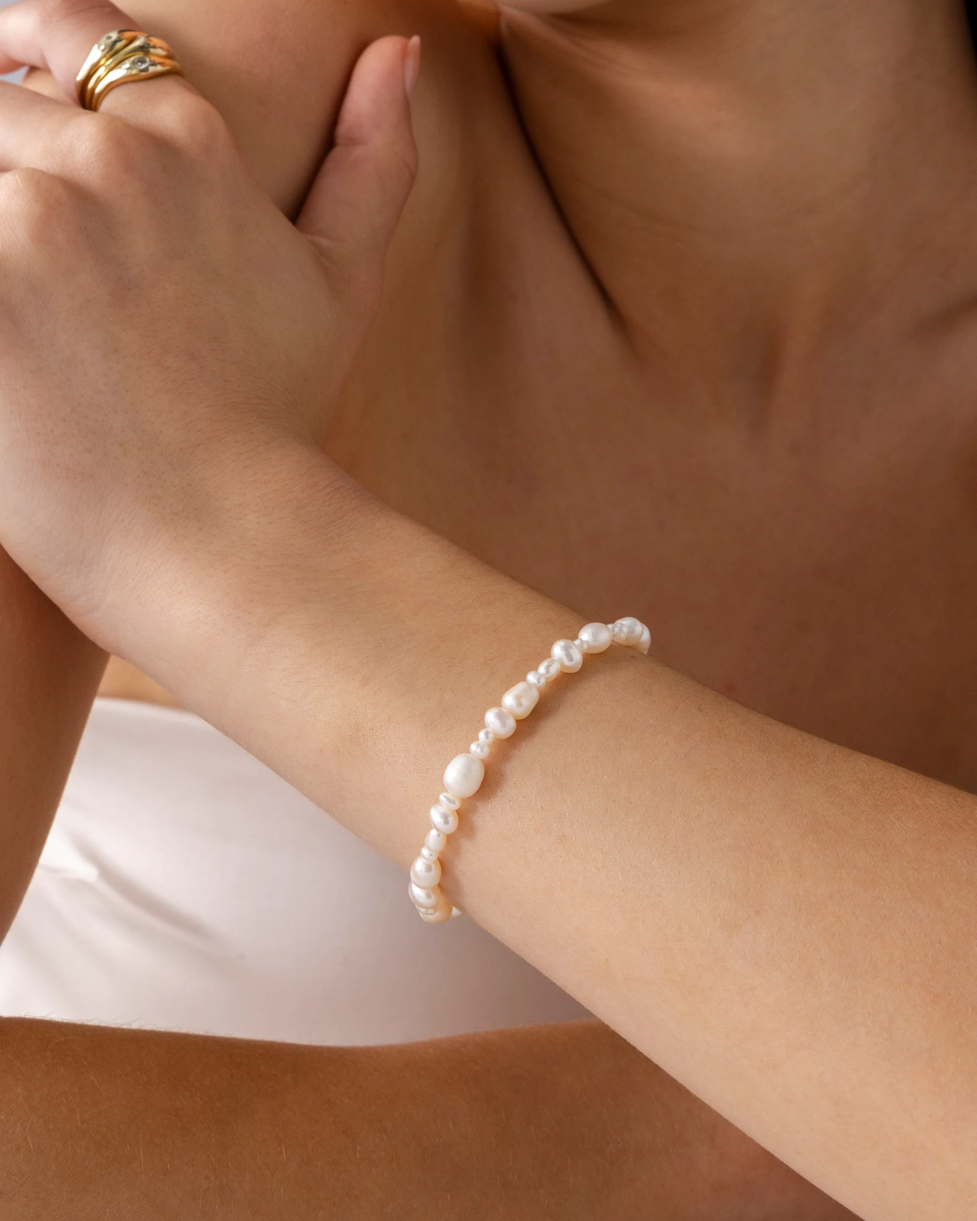 Irregular Freshwater Pearl Bracelet - Image 3