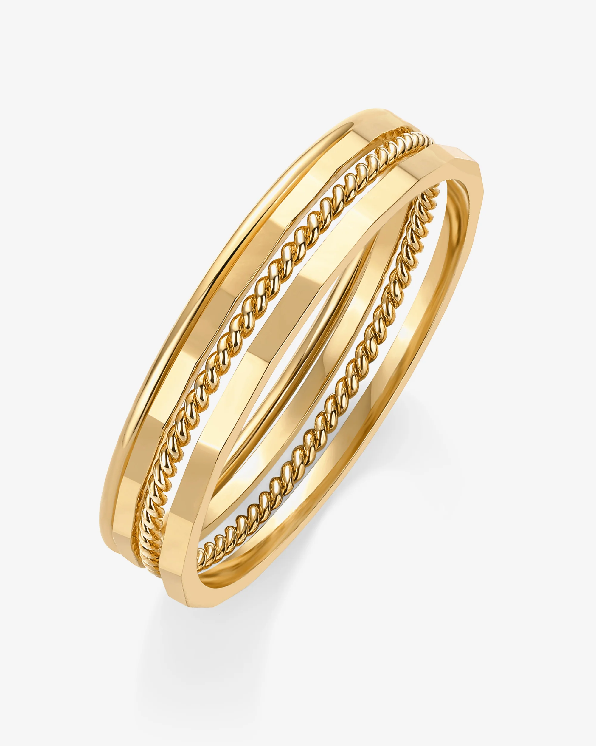 Minimalist Stacking Ring Set - Image 4