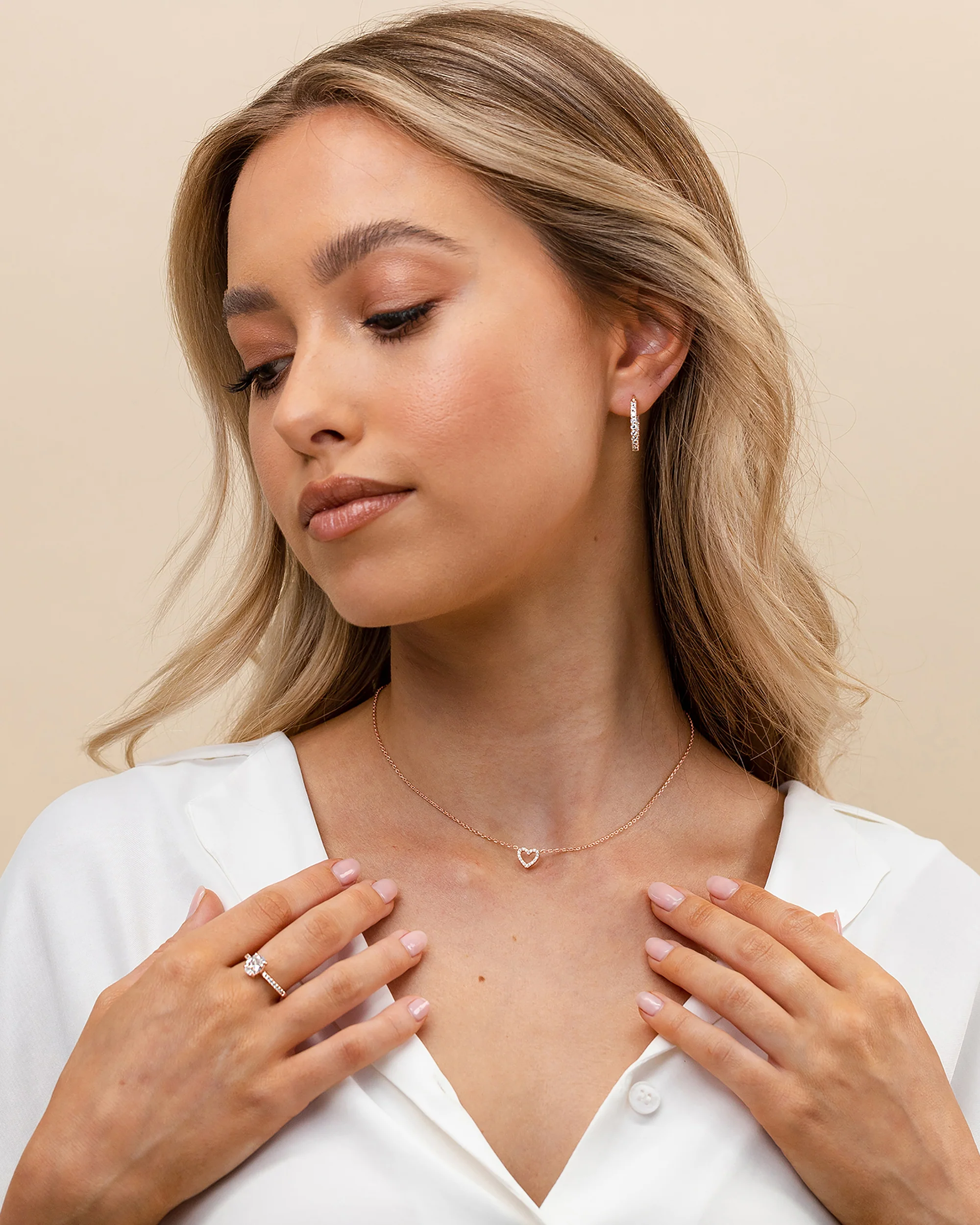 Open Heart Necklace - Image 6