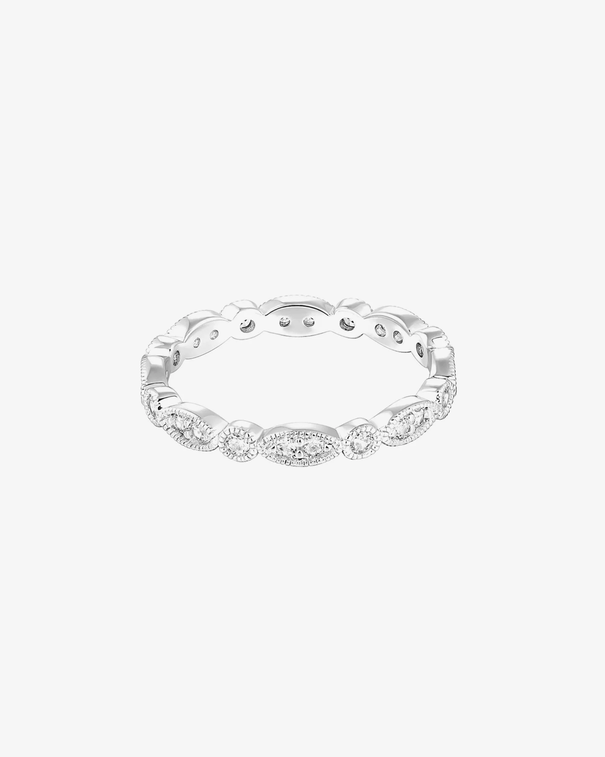 Round Milgrain Eternity Band - Image 10