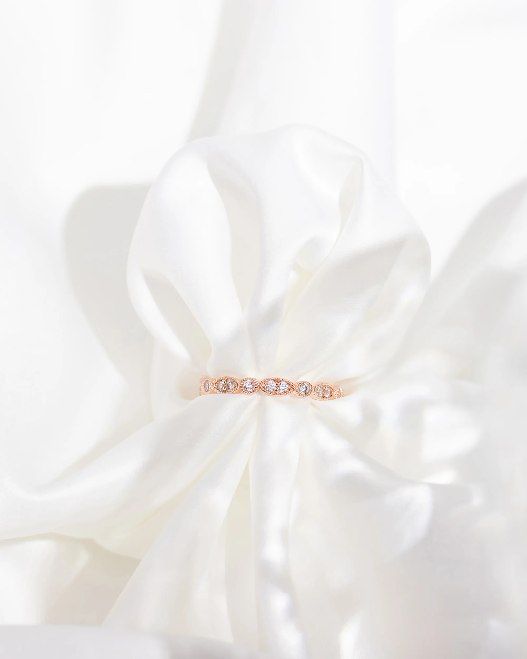 Round Milgrain Eternity Band - Image 13