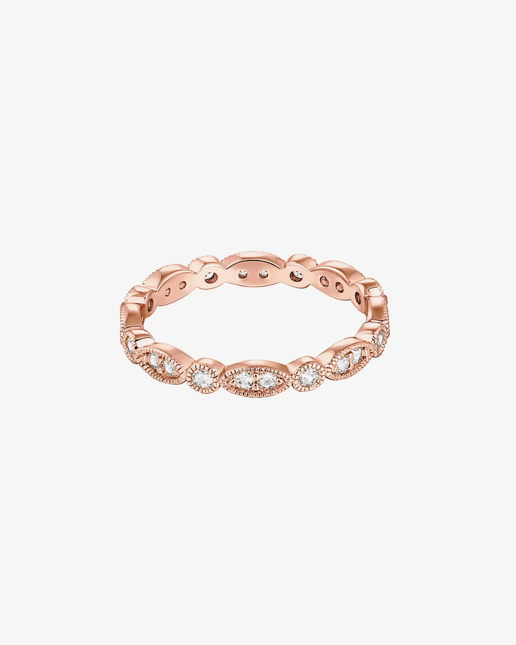 Round Milgrain Eternity Band - Image 15