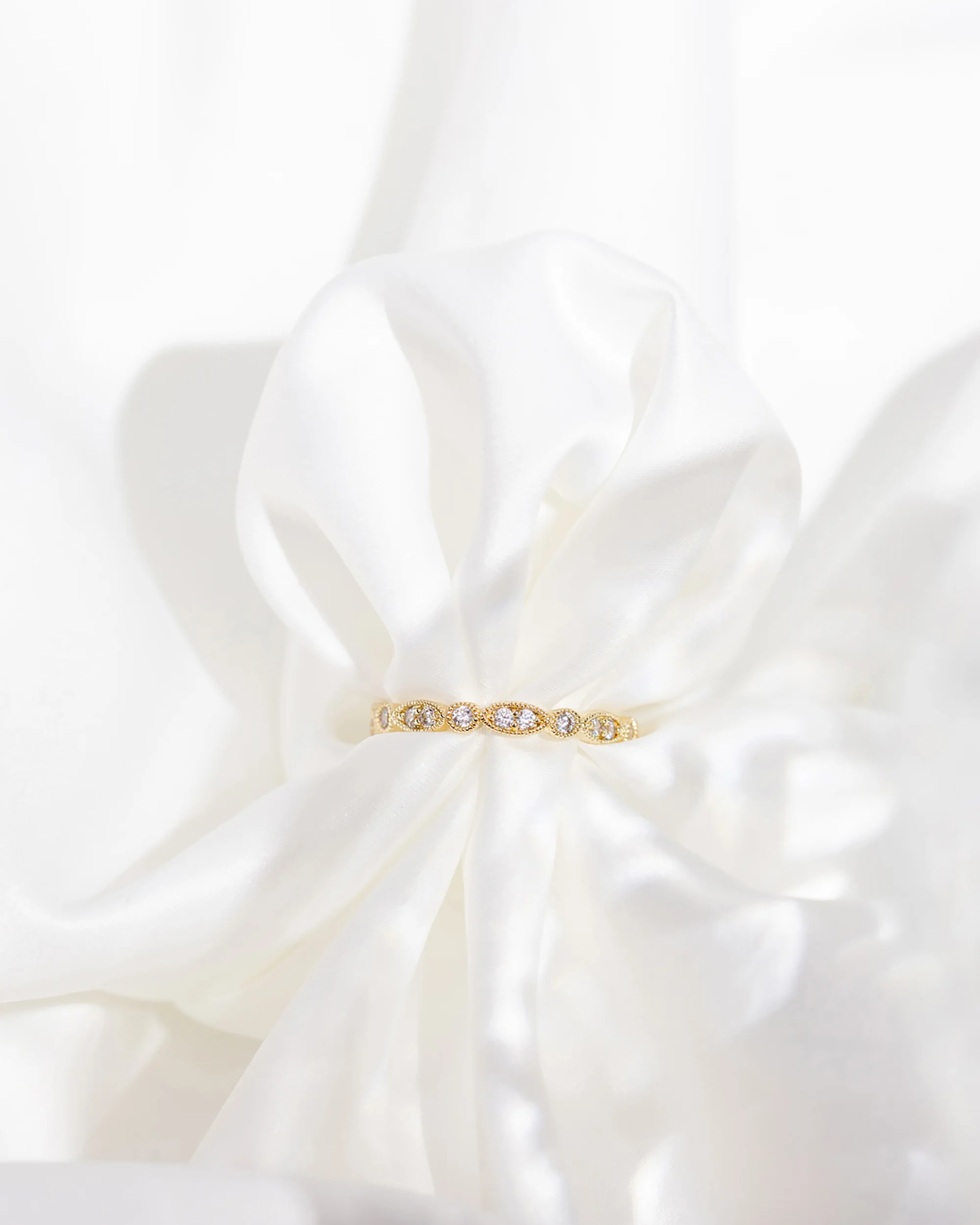 Round Milgrain Eternity Band - Image 3