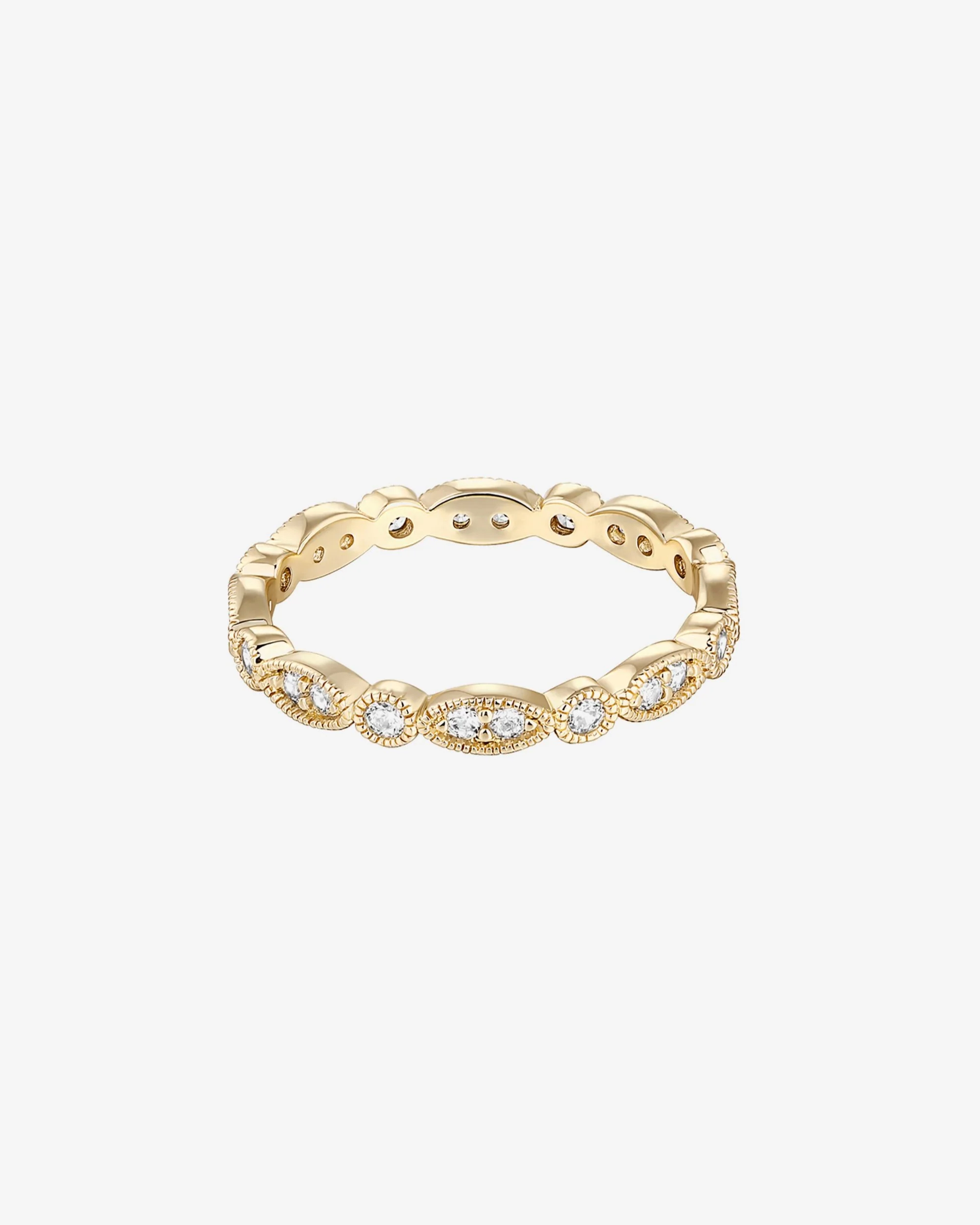 Round Milgrain Eternity Band - Image 5