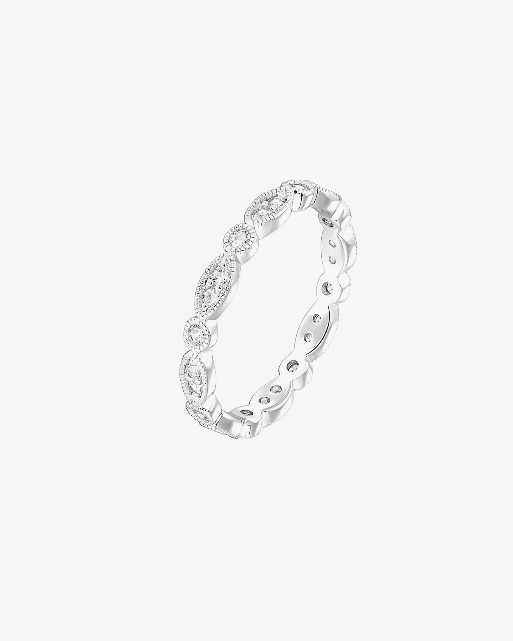 Round Milgrain Eternity Band - Image 6
