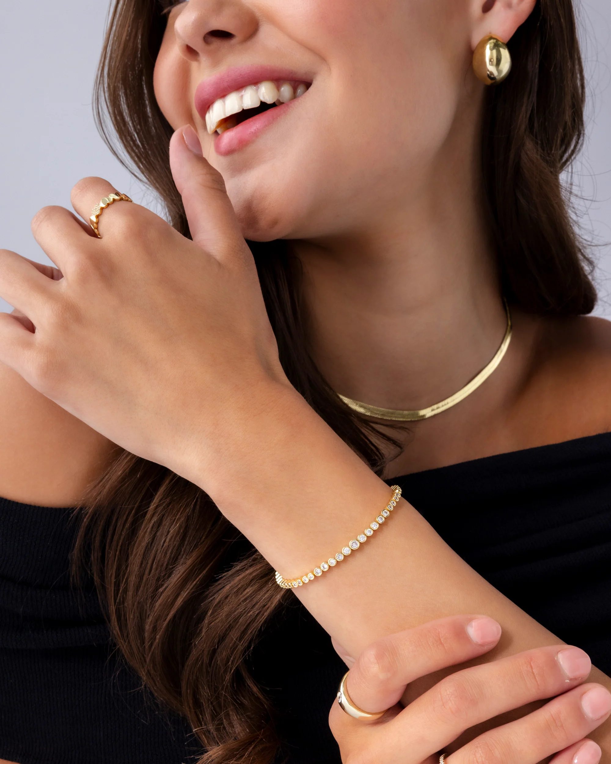 Round-Shaped Tennis Bracelet - Image 4