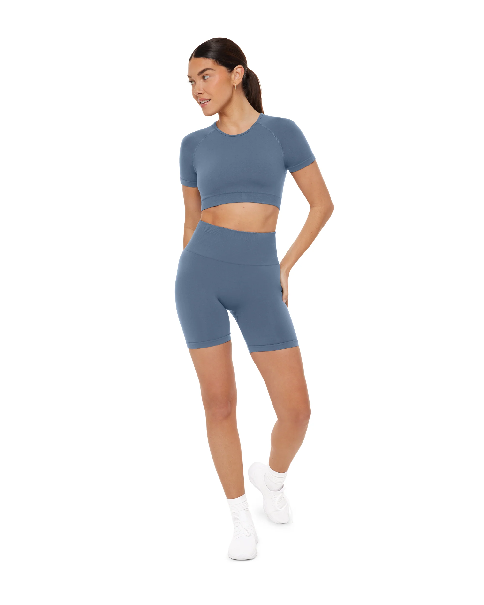 Seamless High-Waisted 6" Butt Lifting Biker Shorts - Image 51