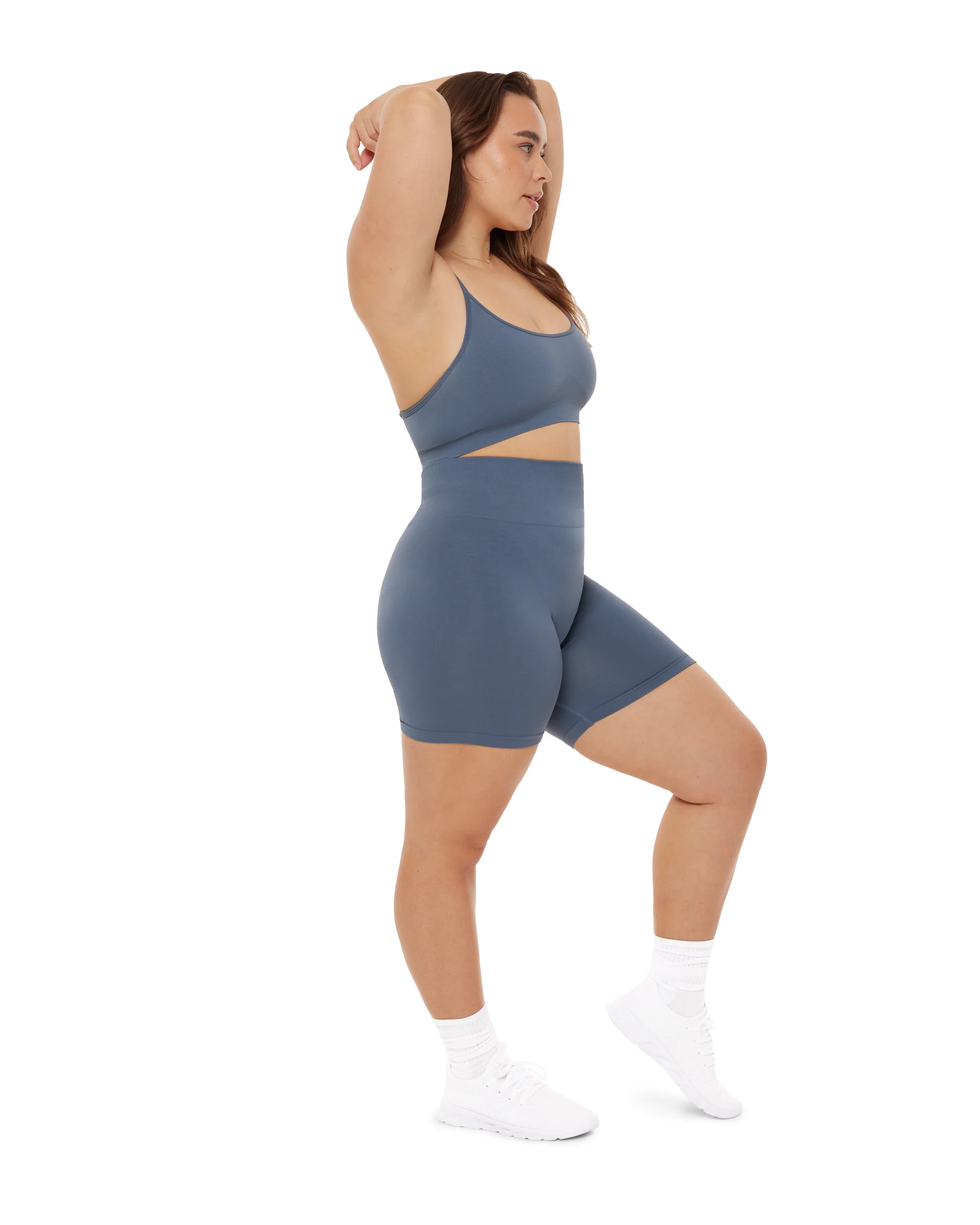 Seamless High-Waisted 6" Butt Lifting Biker Shorts - Image 57