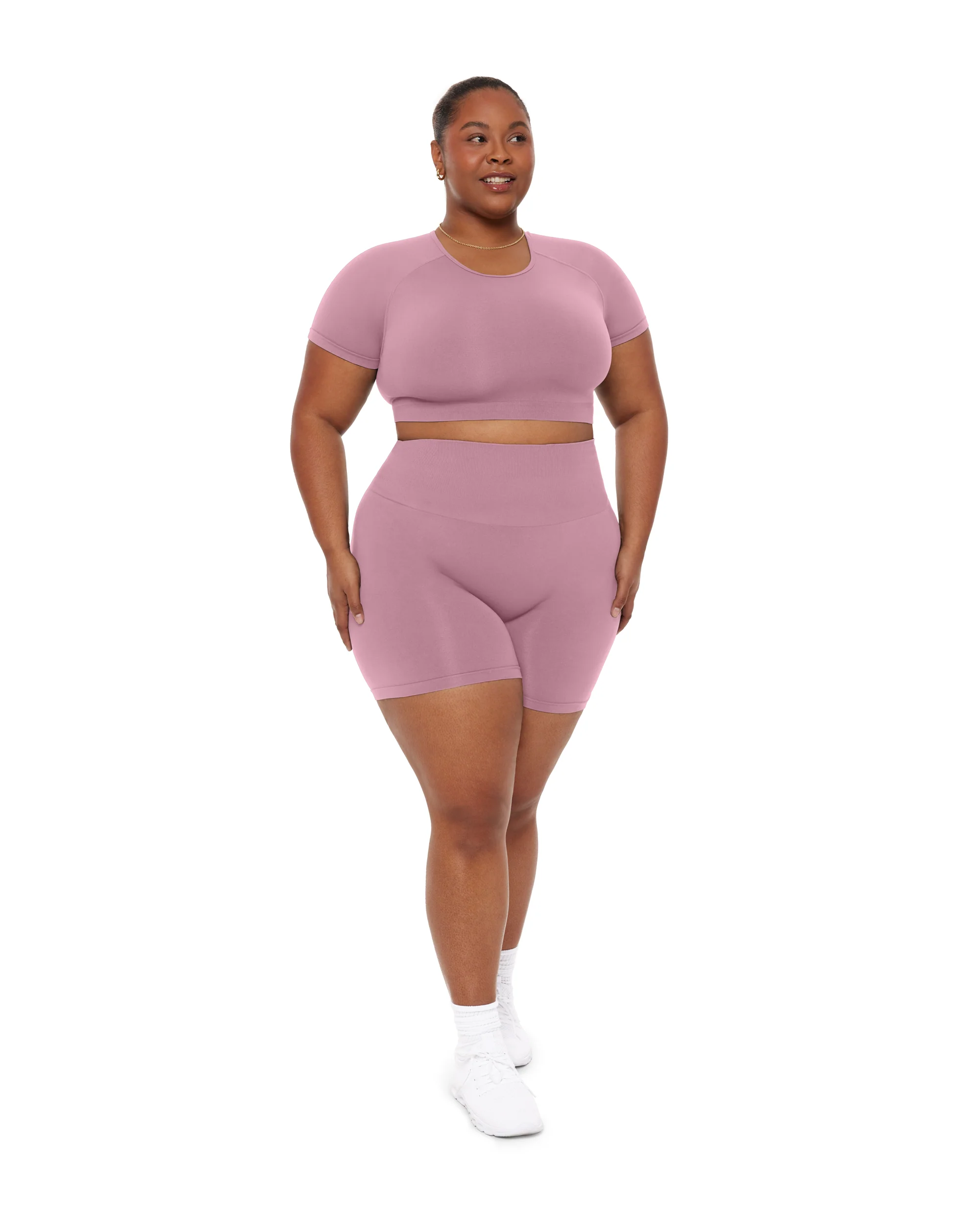 Seamless High-Waisted 6" Butt Lifting Biker Shorts - Image 77