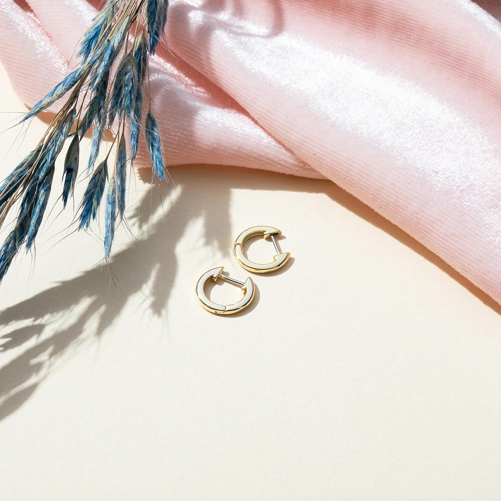 Solid 14k Mini Huggies - Image 10