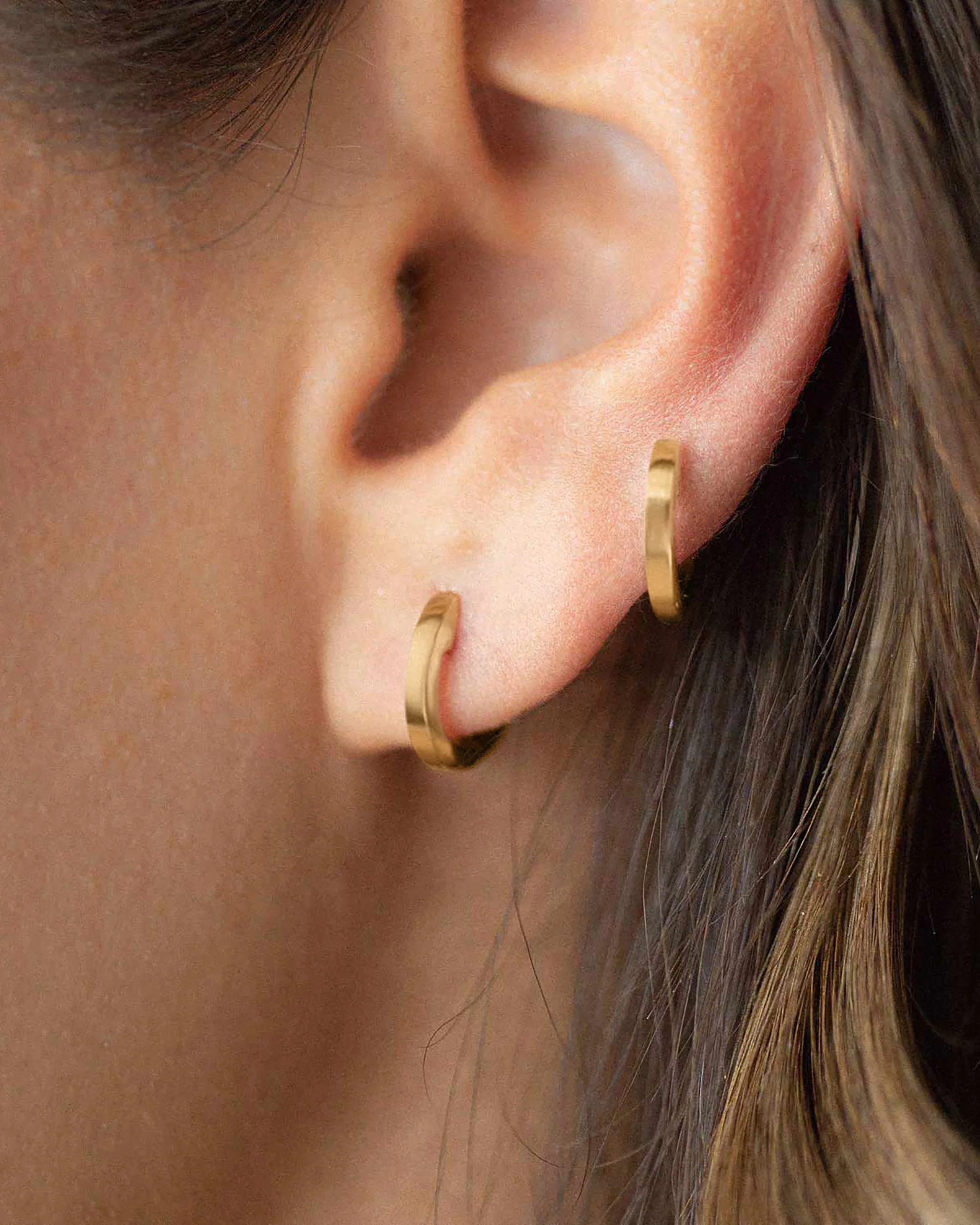 Solid 14k Mini Huggies - Image 9