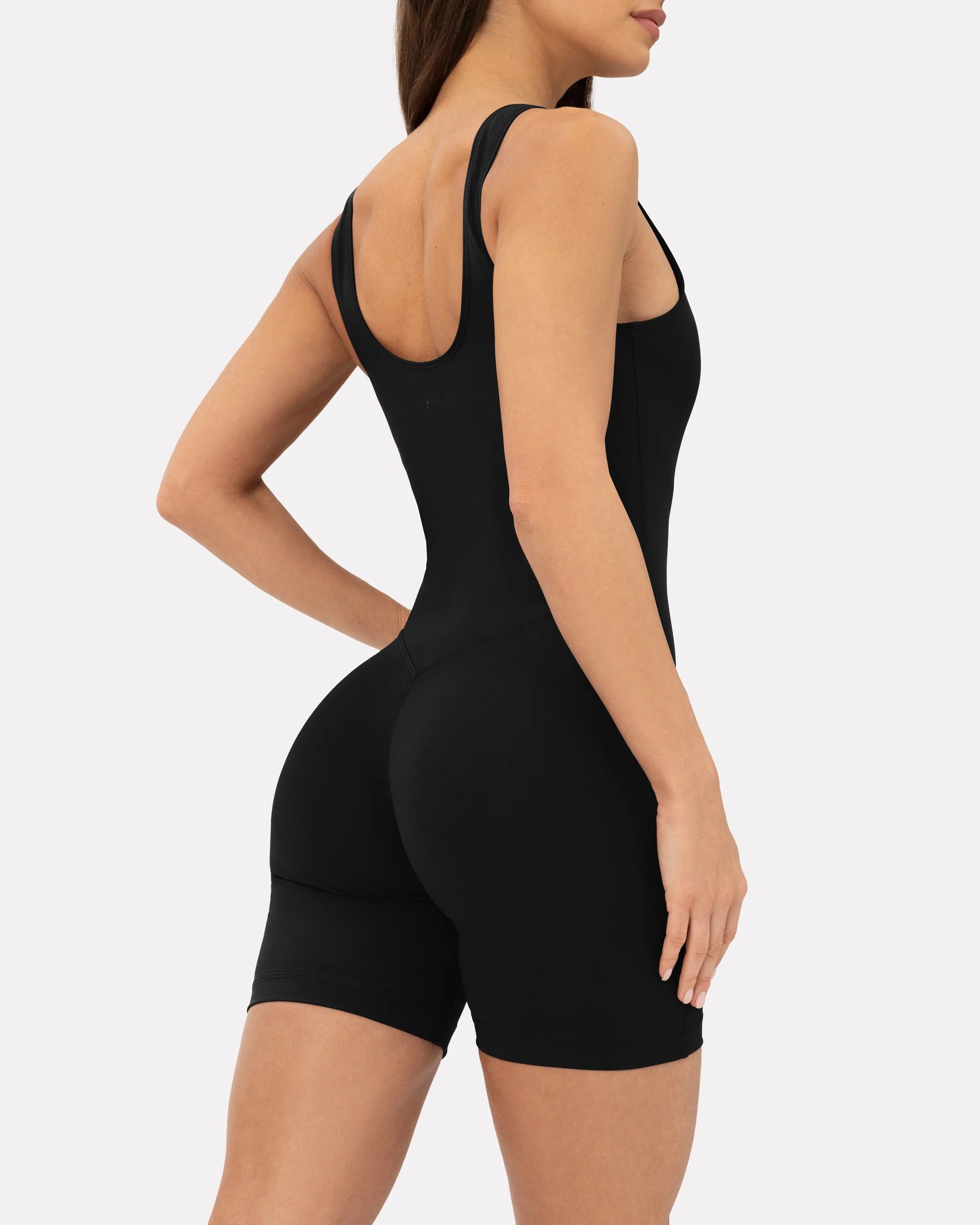Square Neck 5" One Piece Workout Romper - Image 13