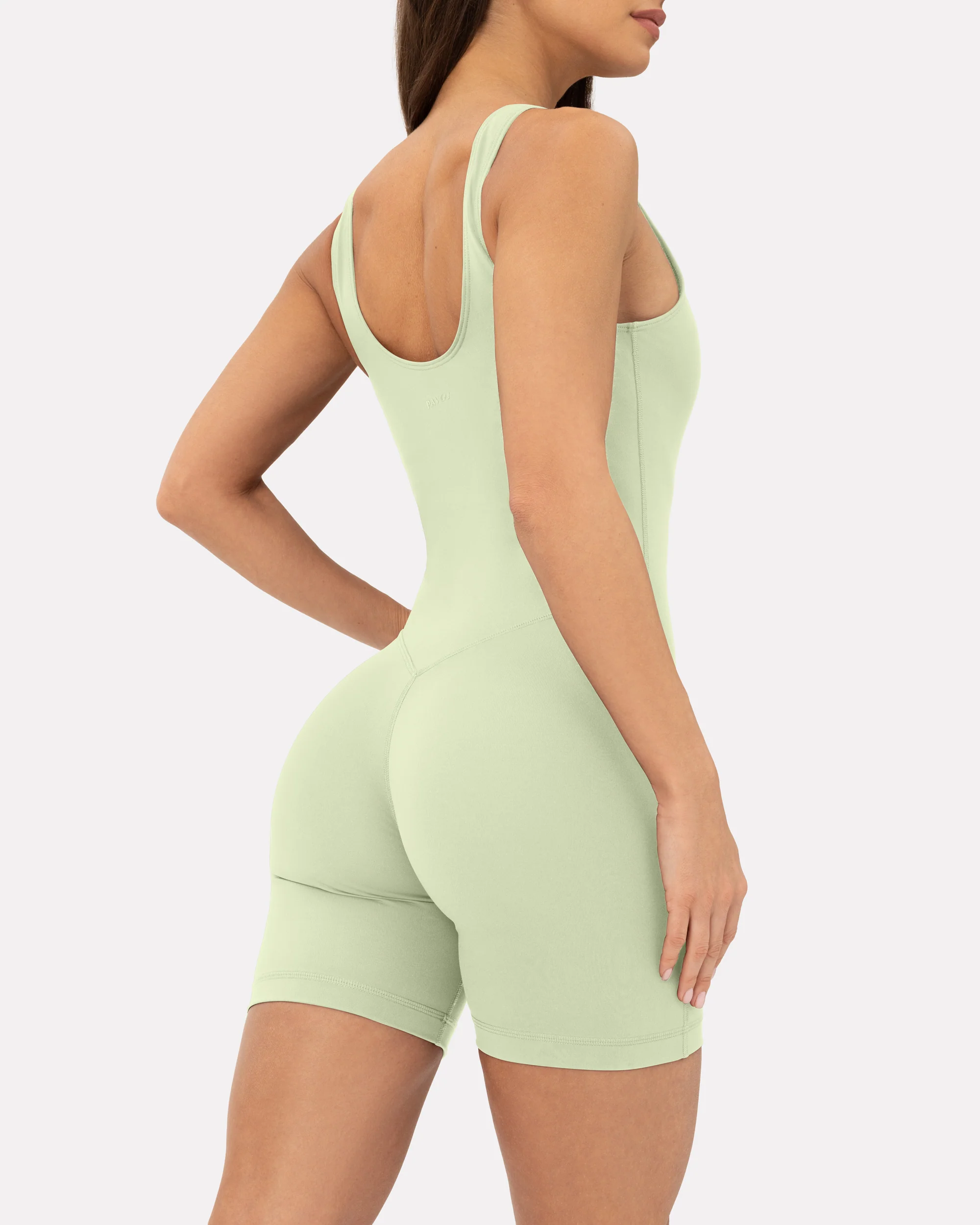Square Neck 5" One Piece Workout Romper - Image 19