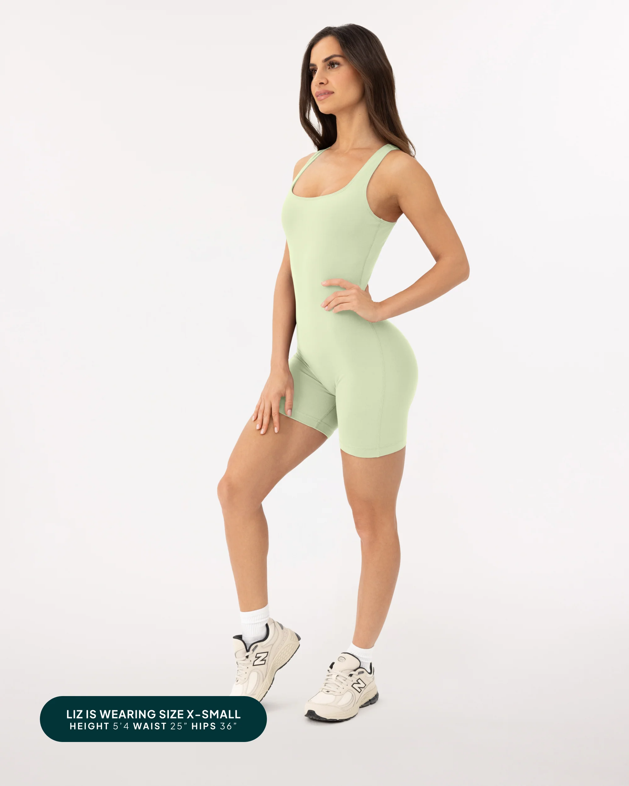 Square Neck 5" One Piece Workout Romper - Image 20