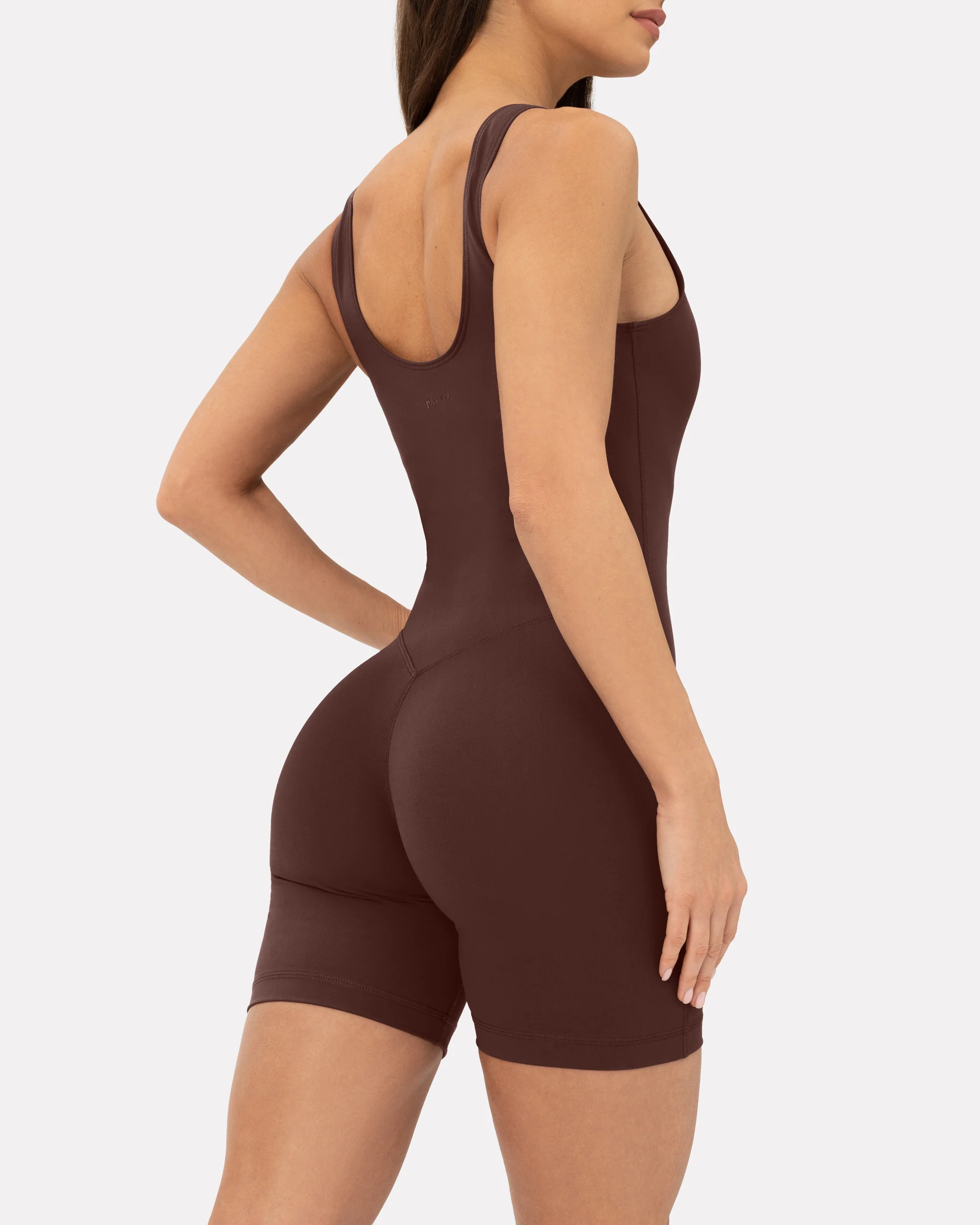 Square Neck 5" One Piece Workout Romper - Image 7