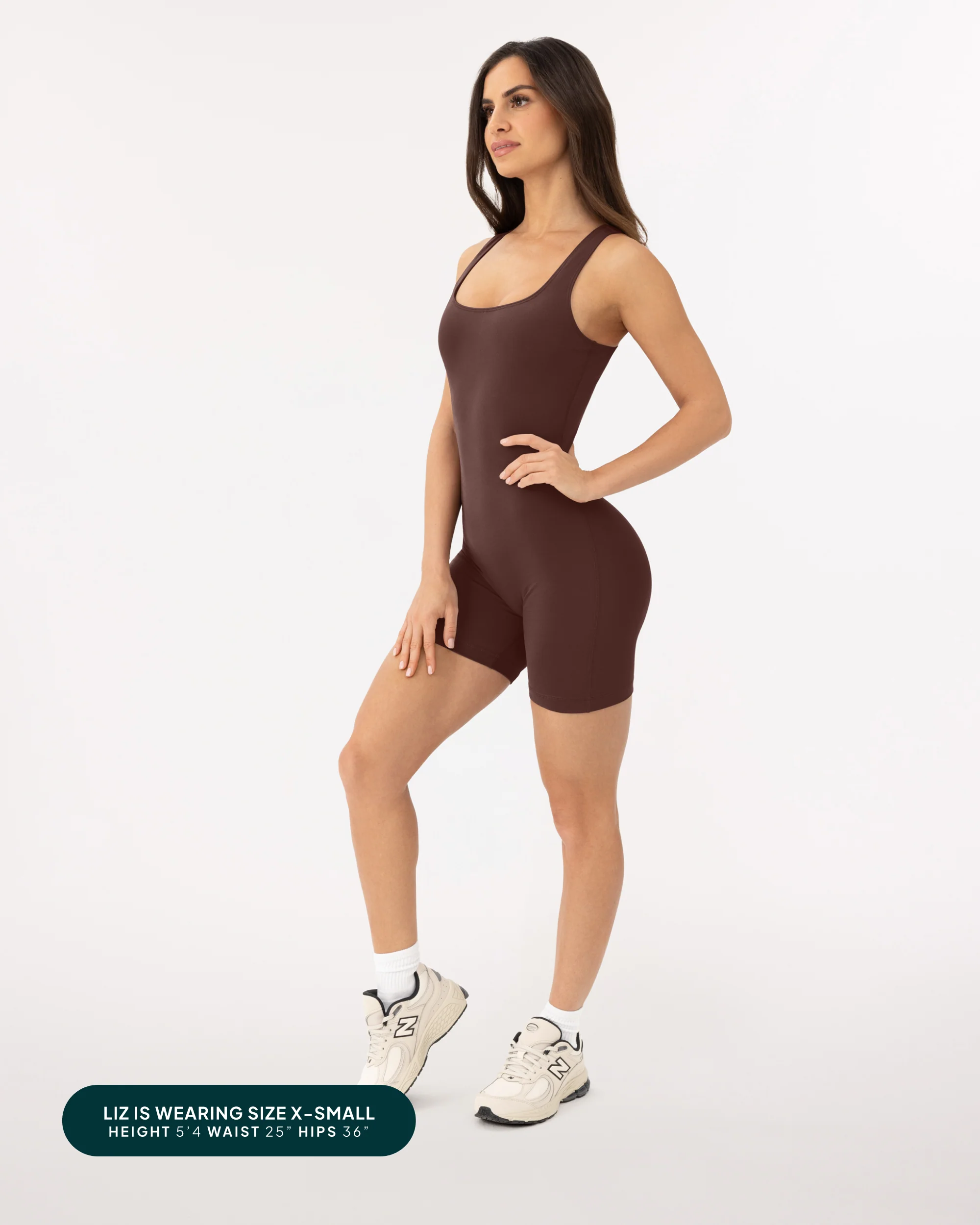 Square Neck 5" One Piece Workout Romper - Image 8
