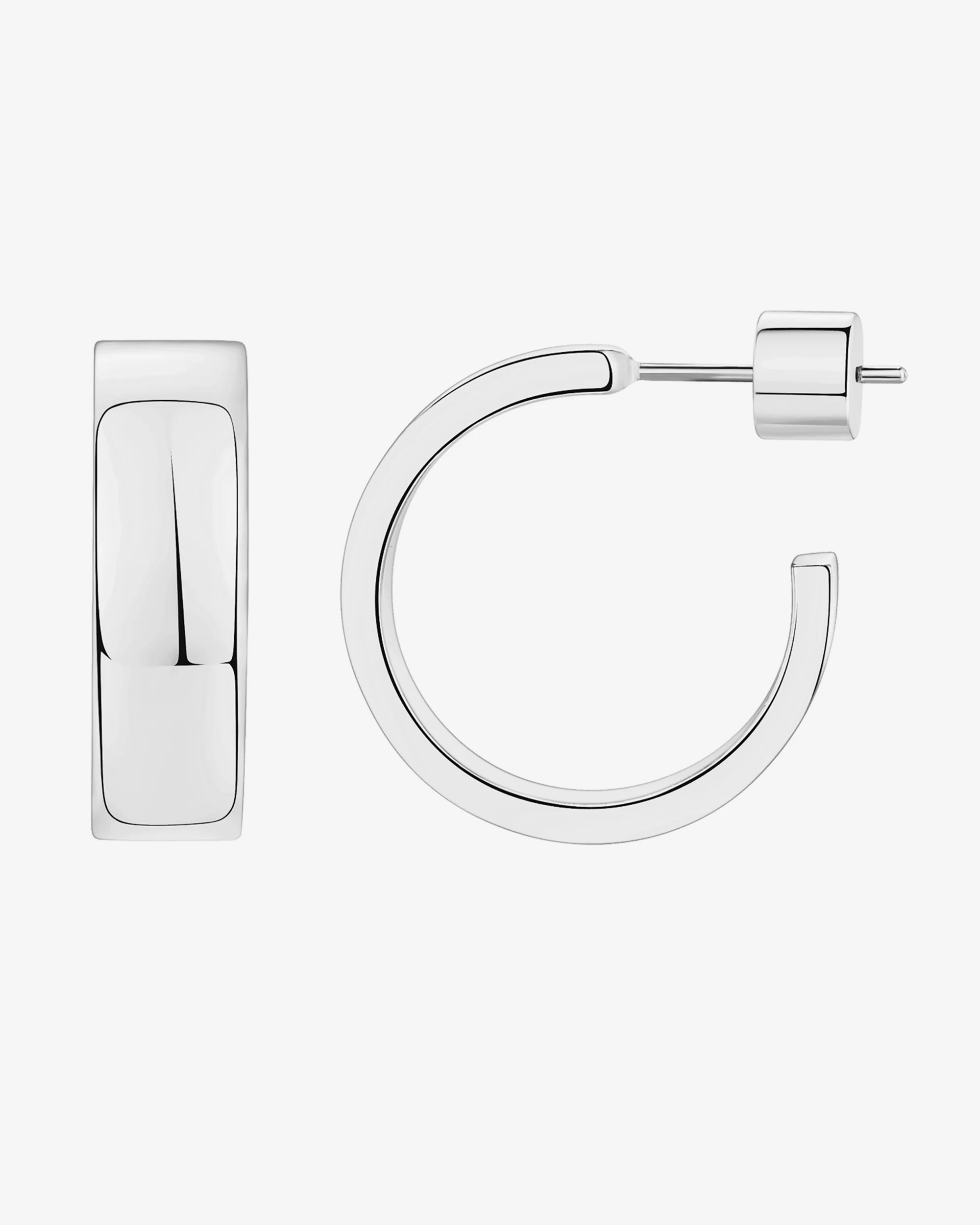 Squared Edge Hoops - Image 11