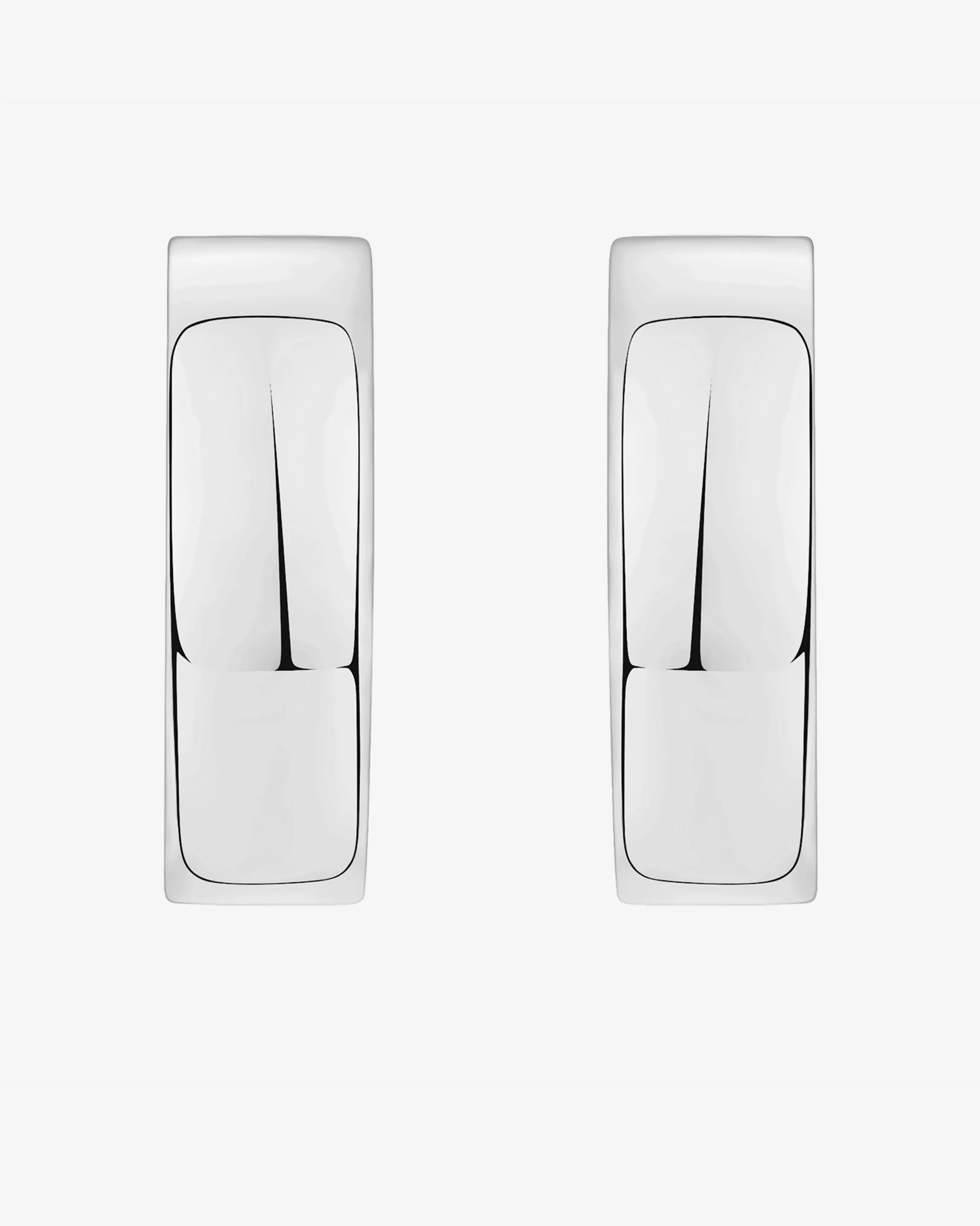 Squared Edge Hoops - Image 15