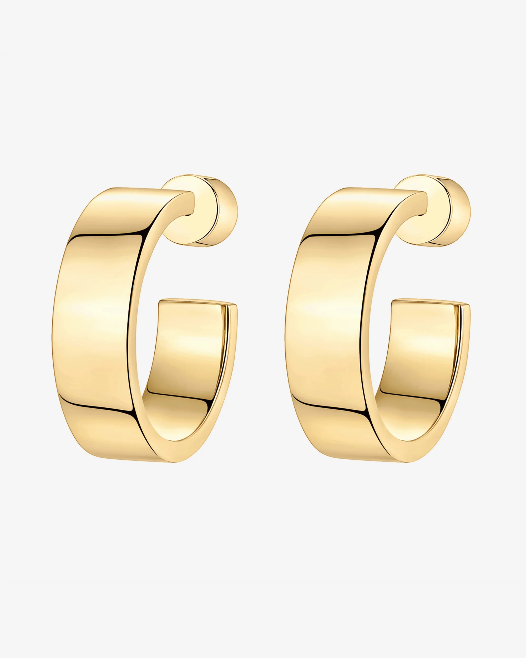 Squared Edge Hoops - Image 4