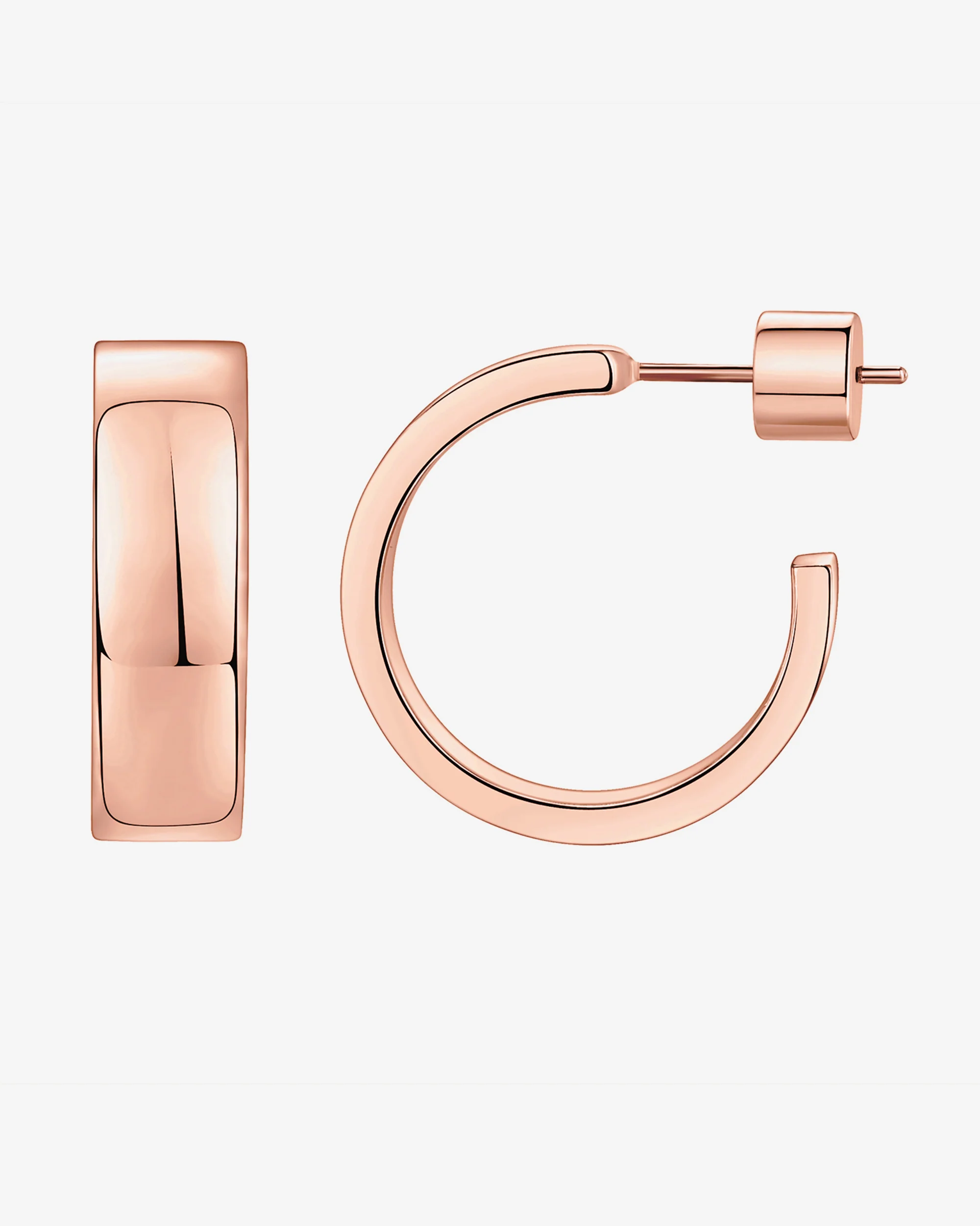 Squared Edge Hoops - Image 6