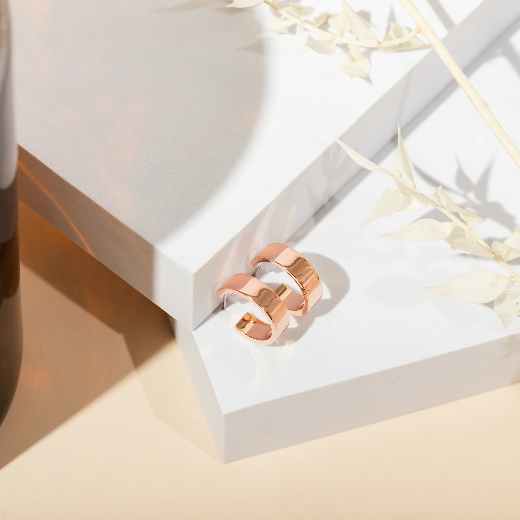 Squared Edge Hoops - Image 8