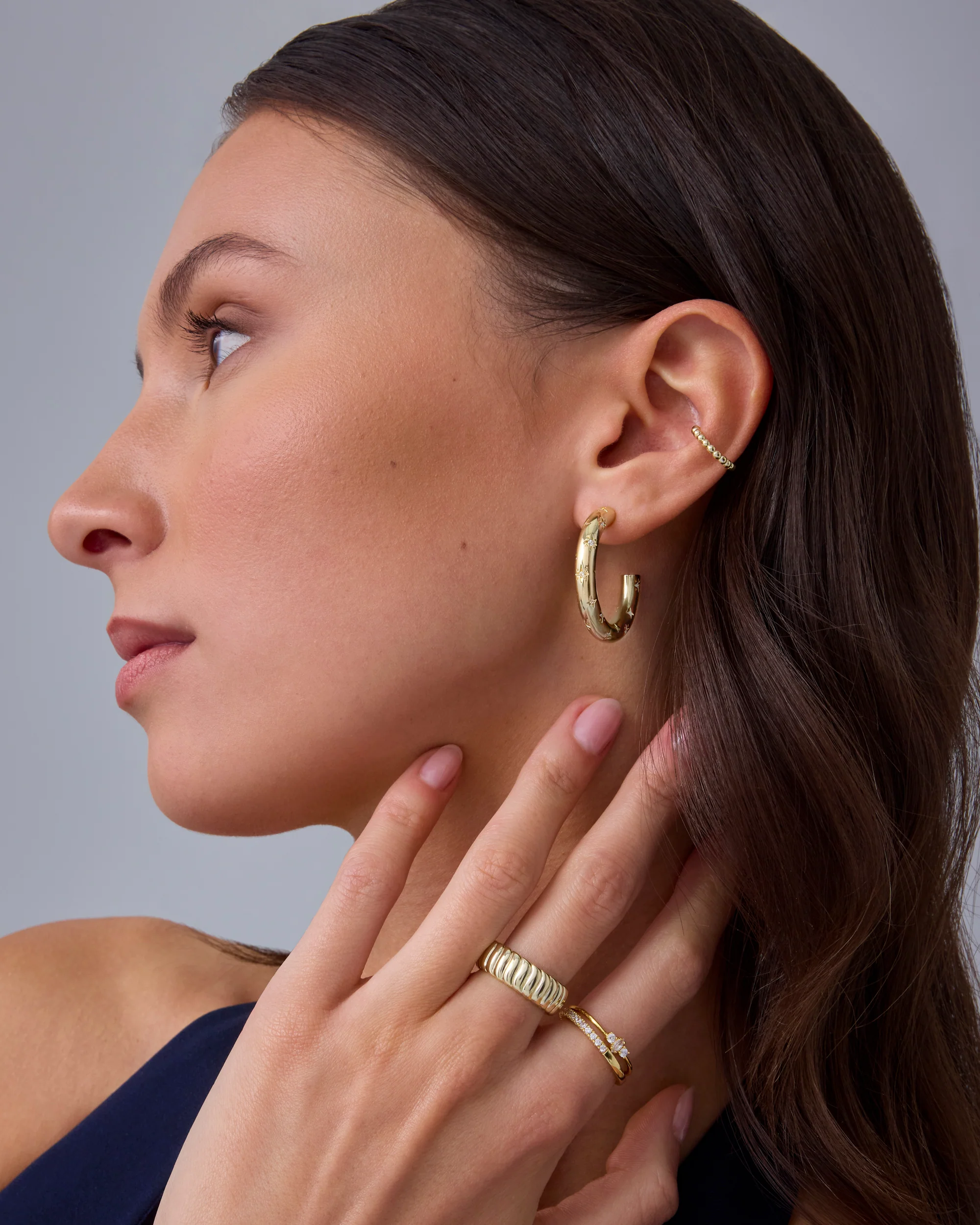 Starburst Hoop Earrings - Image 16