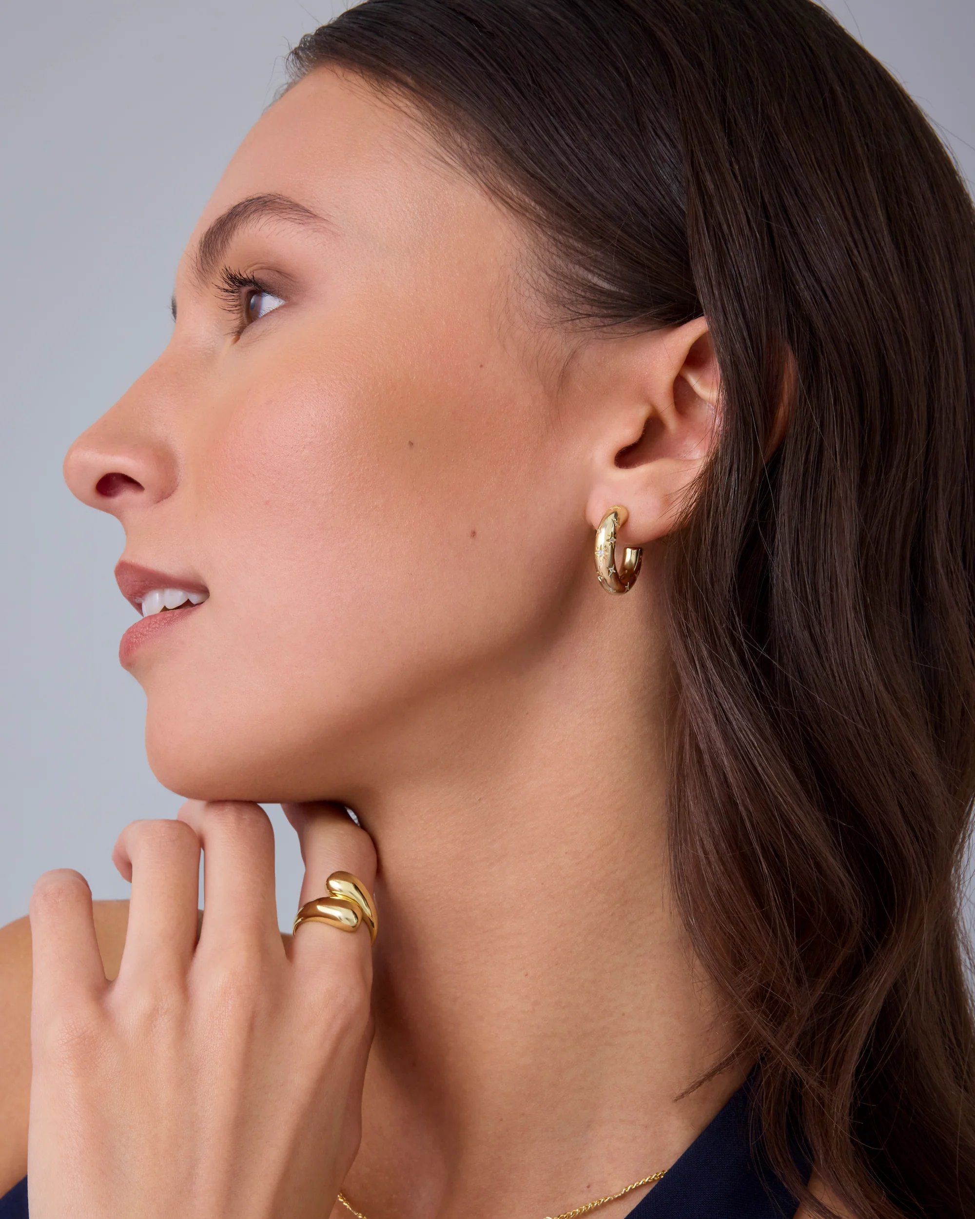 Starburst Hoop Earrings - Image 8