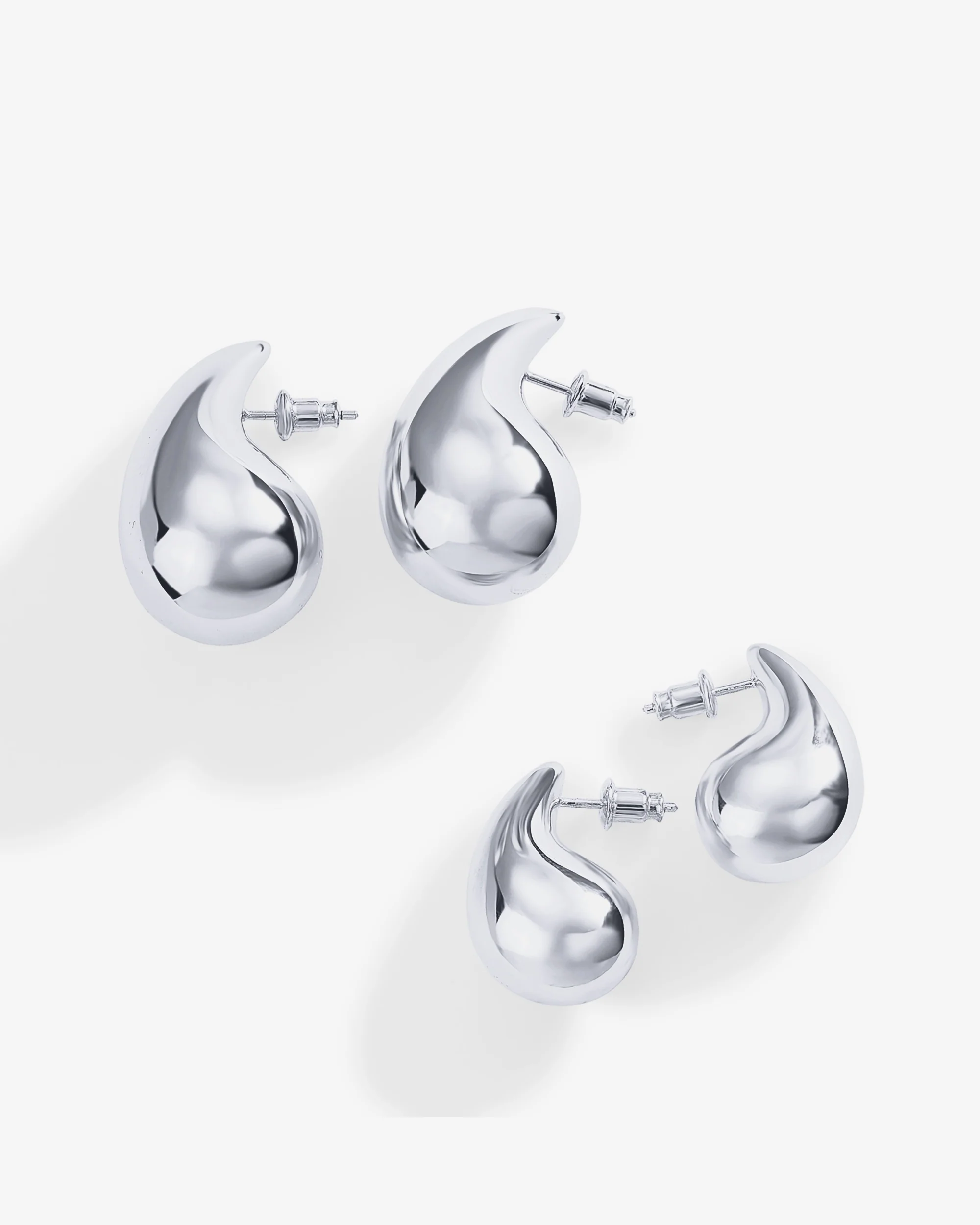 Teardrop Hoop Earrings - Image 14