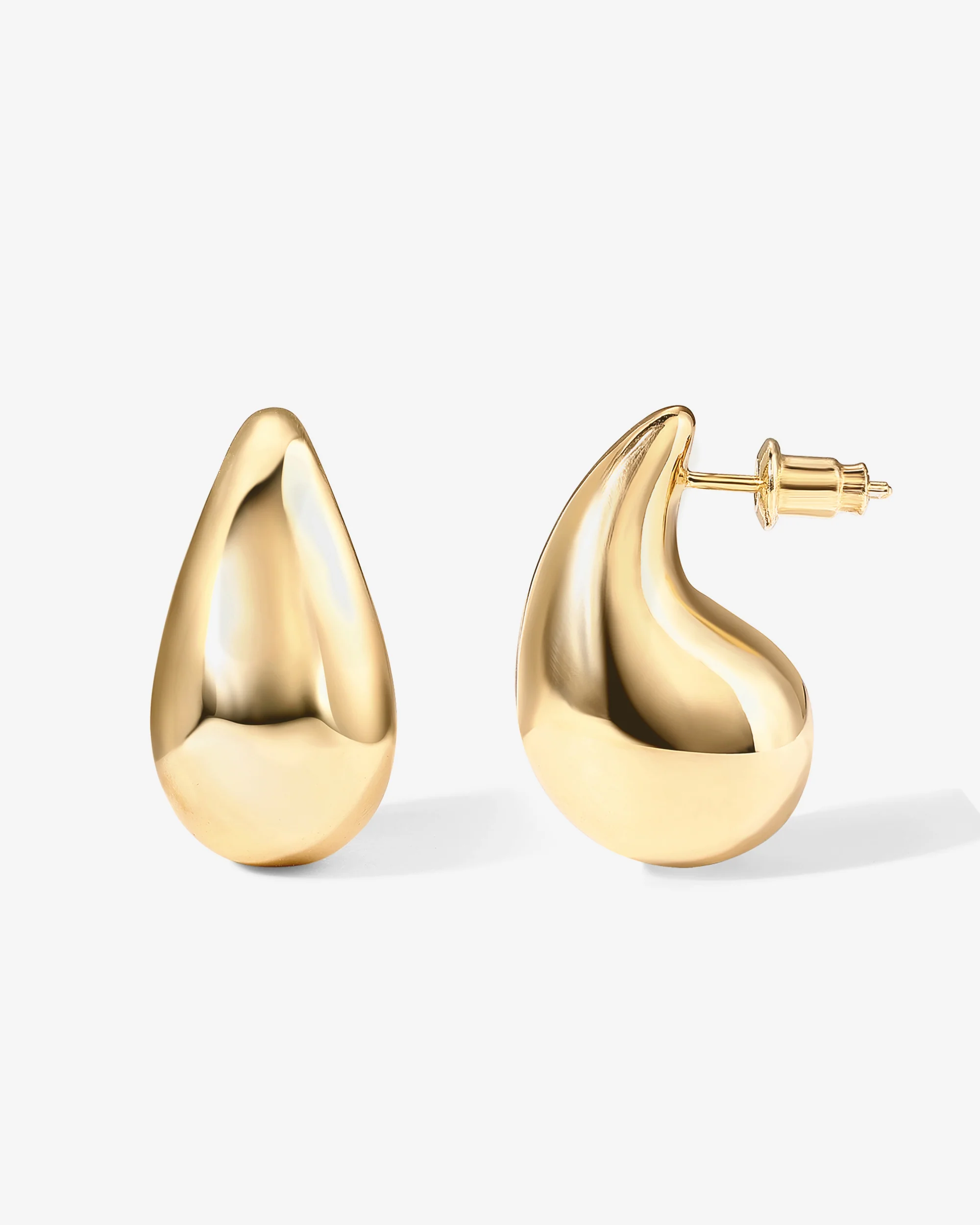 Teardrop Hoop Earrings - Image 4
