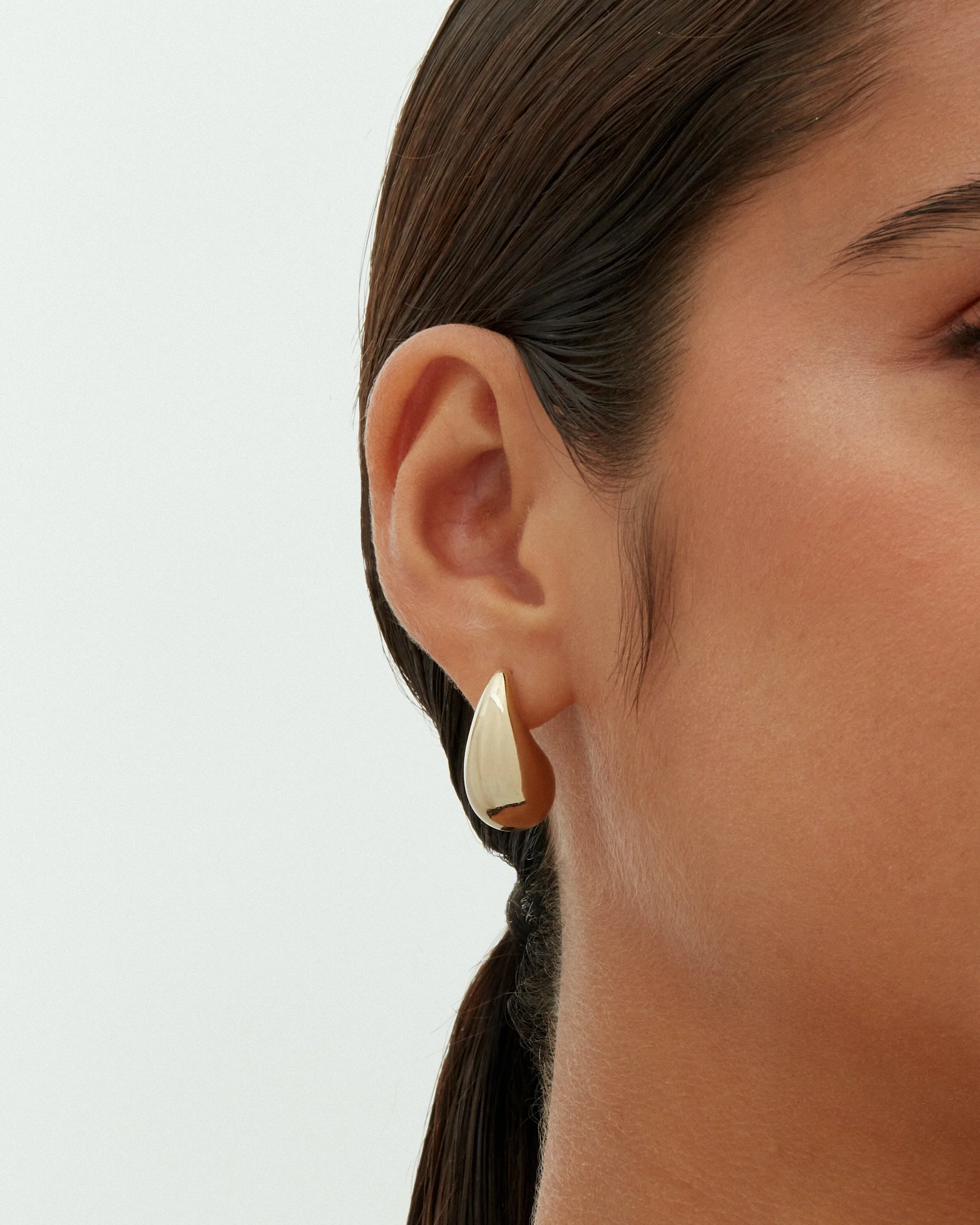 Teardrop Hoop Earrings - Image 5