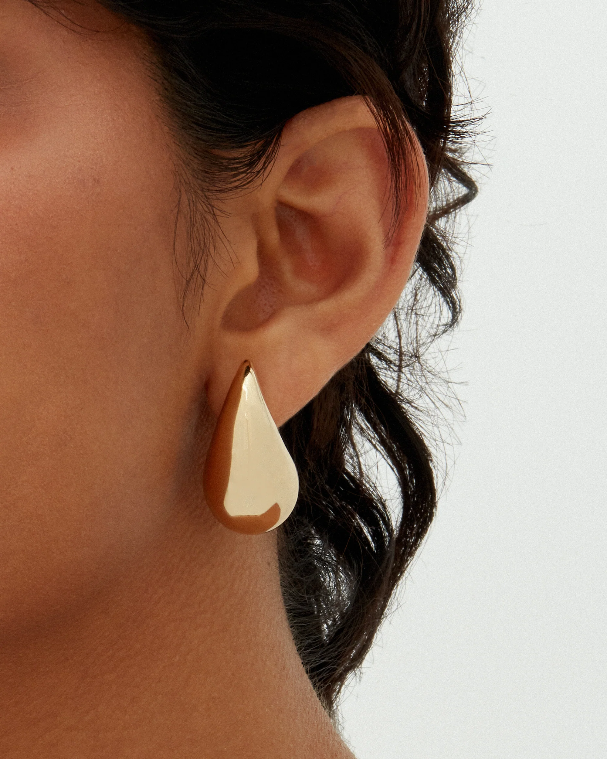 Teardrop Hoop Earrings - Image 7