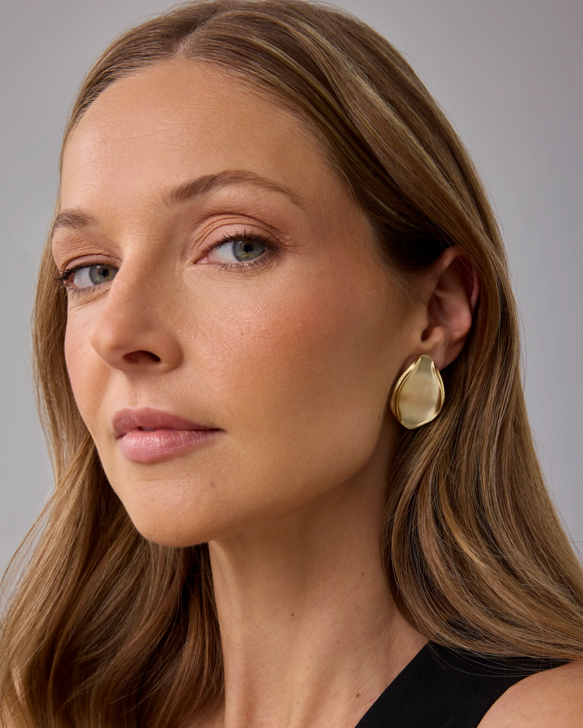 Textured Teardrop Studs - Image 4