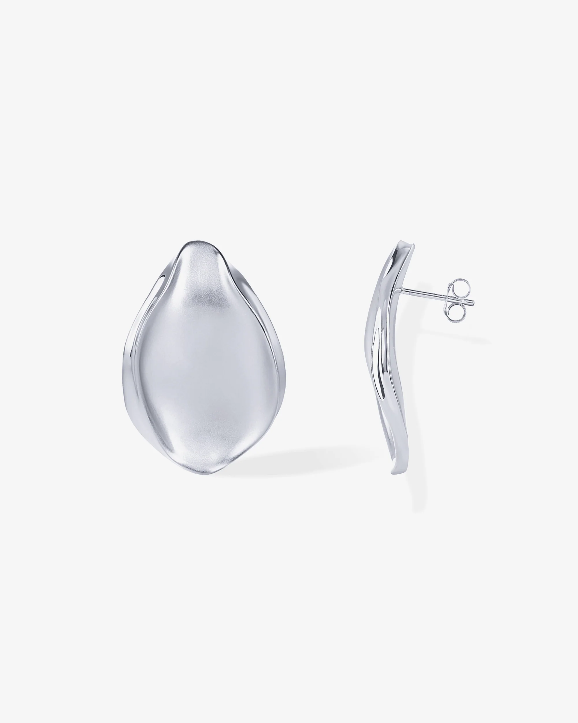 Textured Teardrop Studs - Image 5