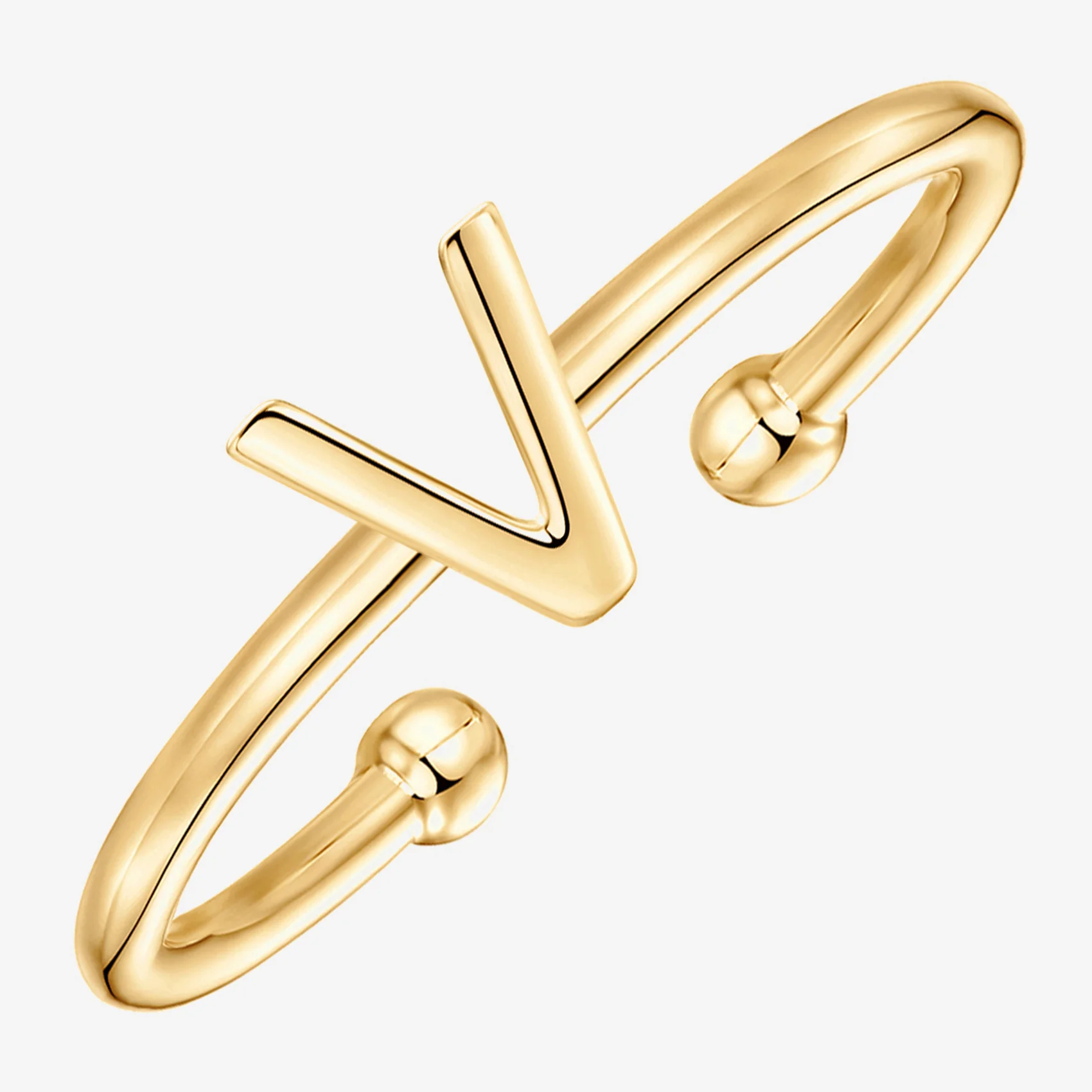 Thin Initial Ring - Image 106
