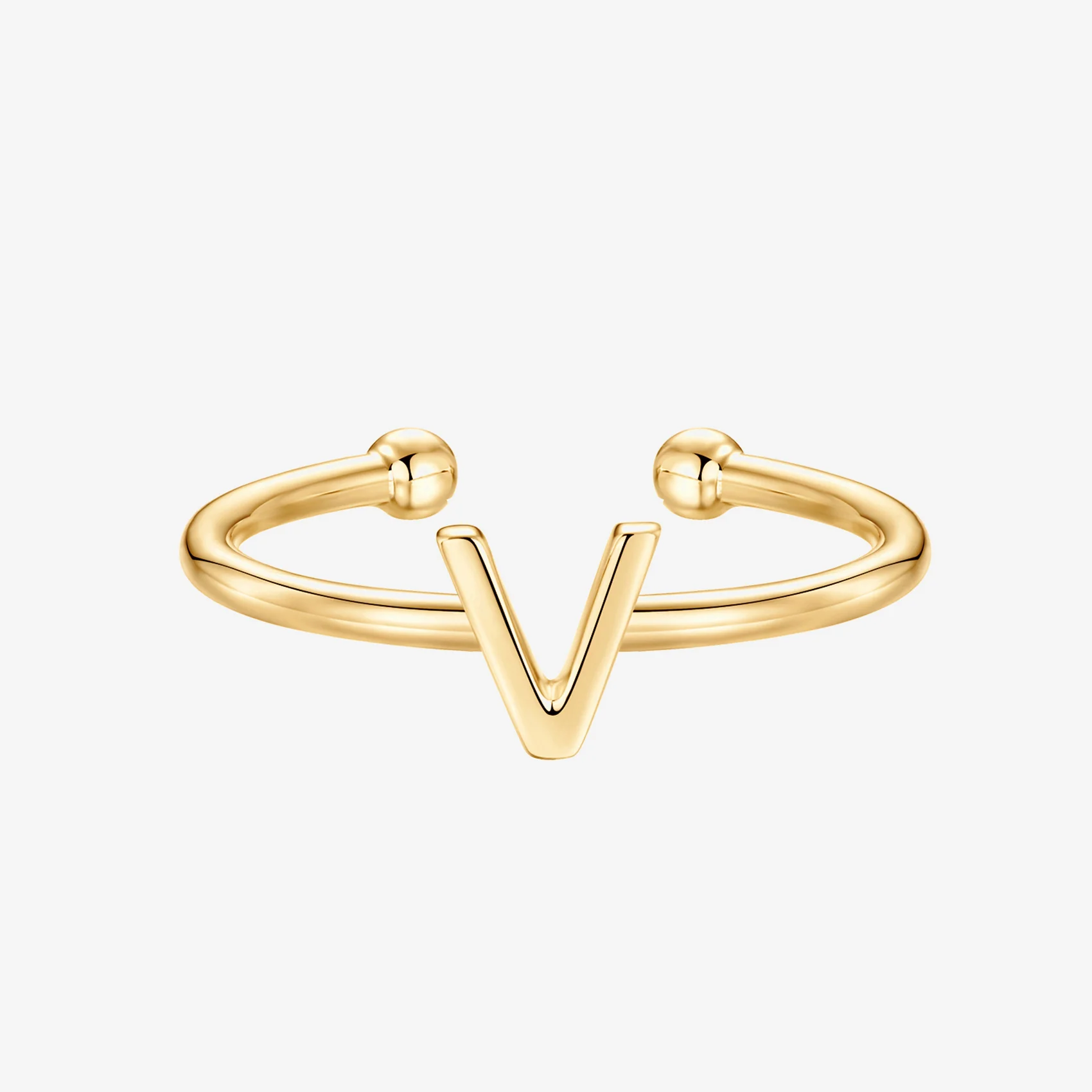 Thin Initial Ring - Image 109