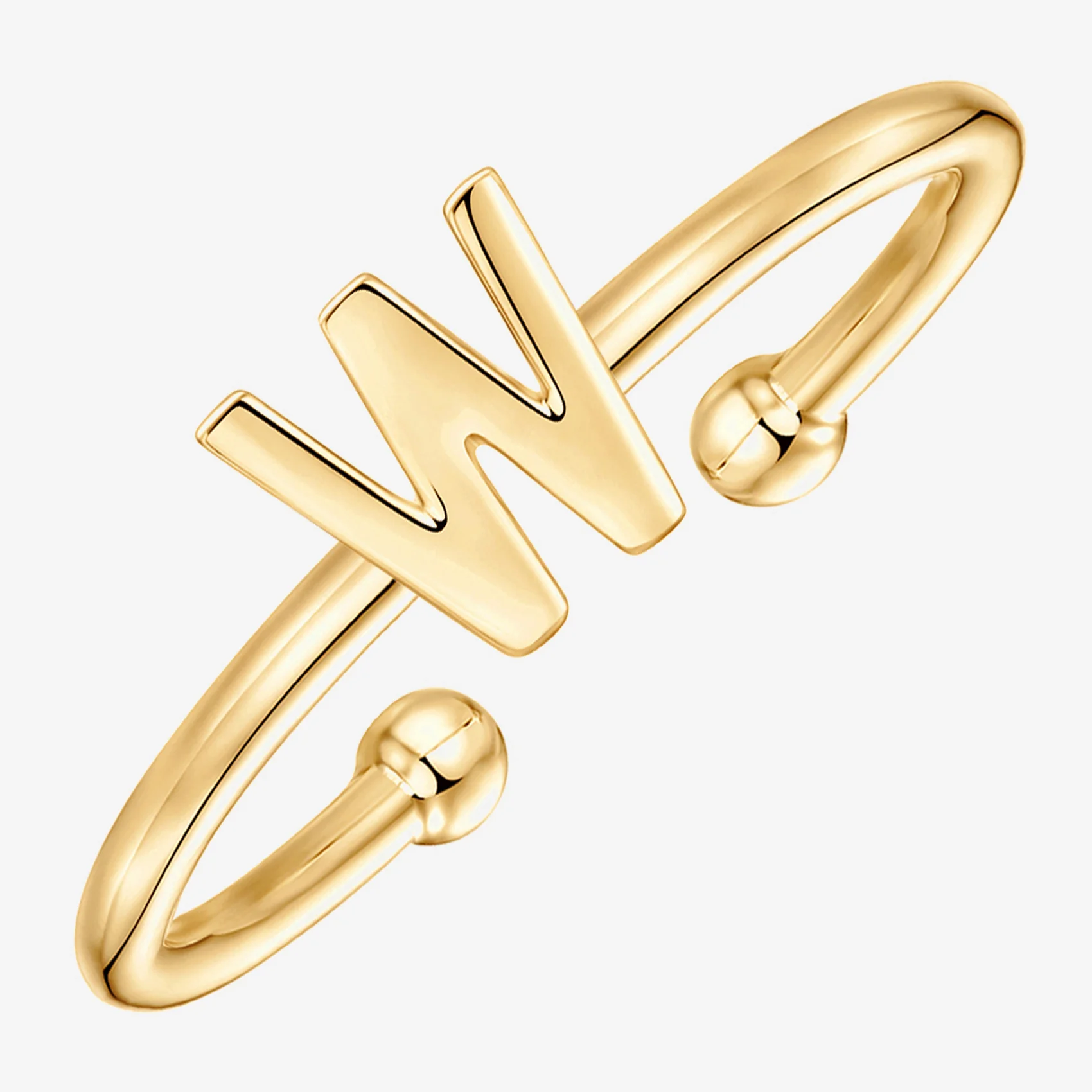 Thin Initial Ring - Image 111